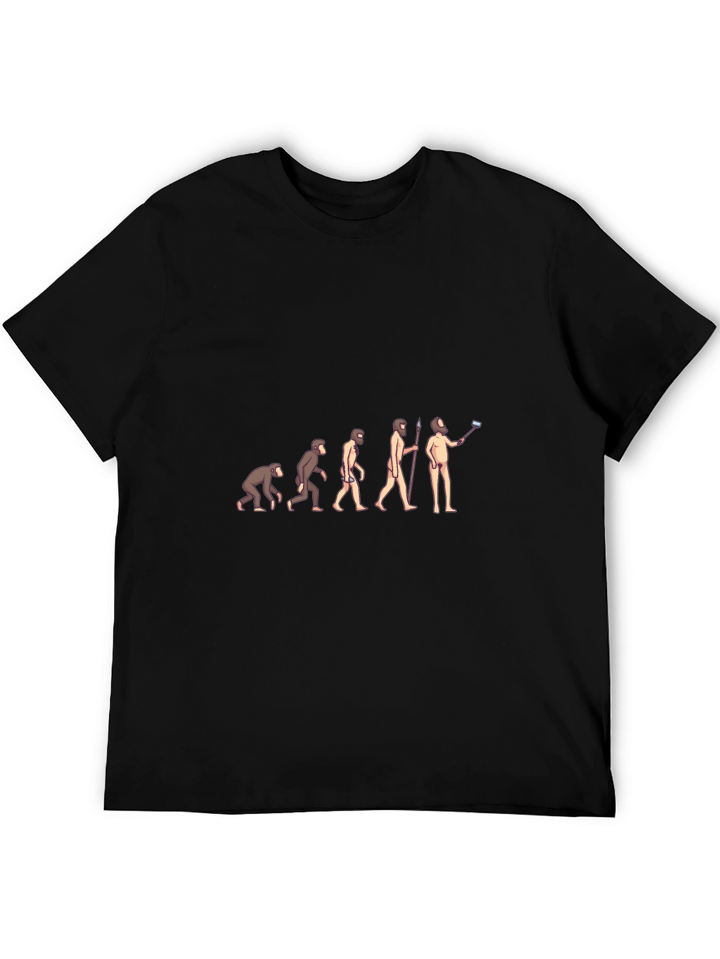 Evolution of the Selfie Black T-Shirt
