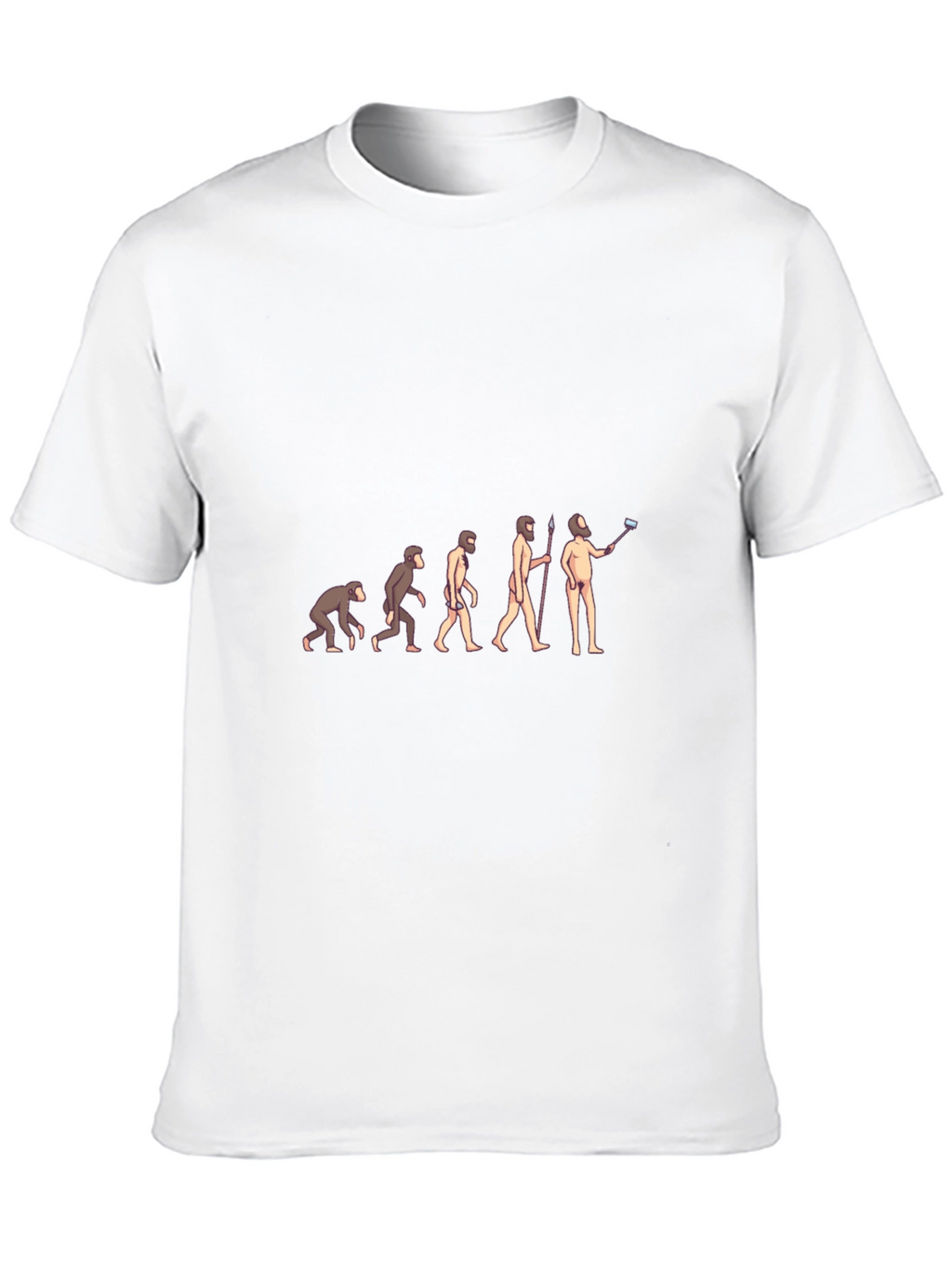 Evolution of the Selfie Black T-Shirt