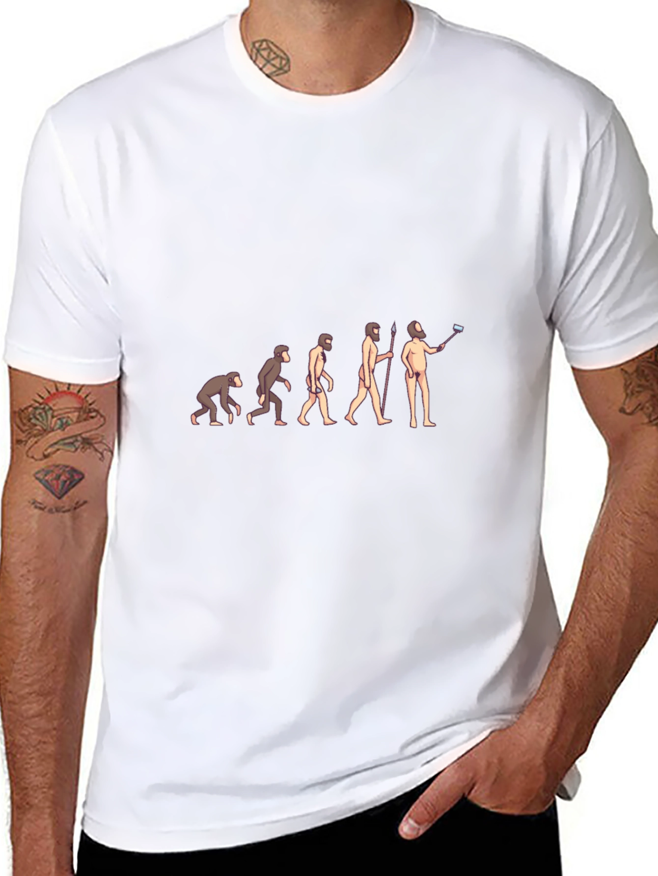 Evolution of the Selfie Black T-Shirt