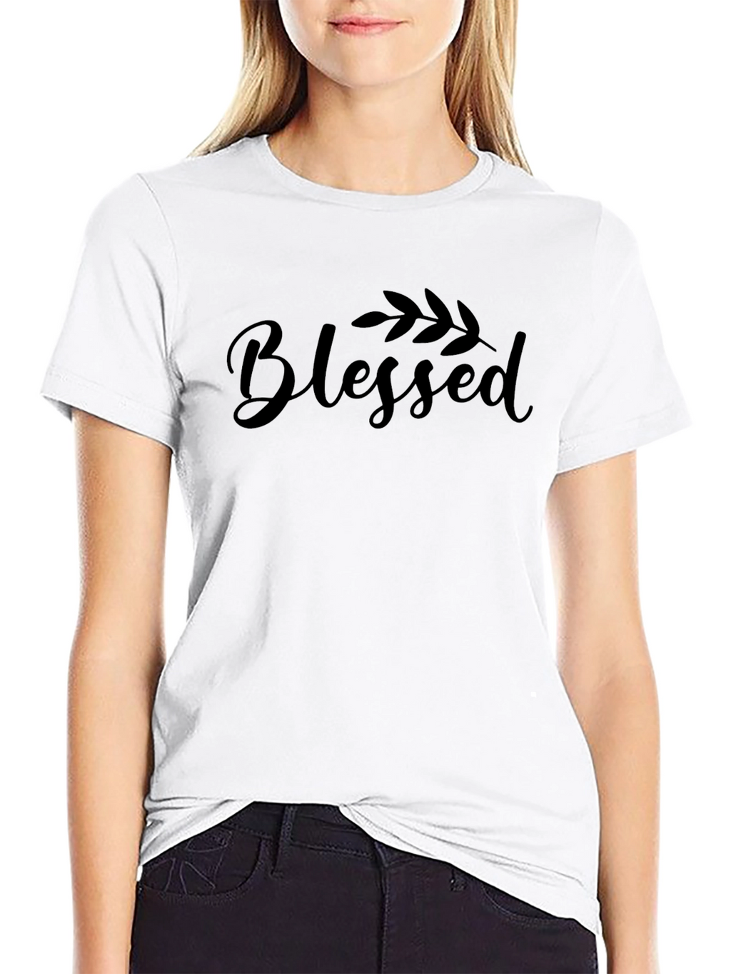 Blessed Script T-Shirt - Stylish & Comfortable