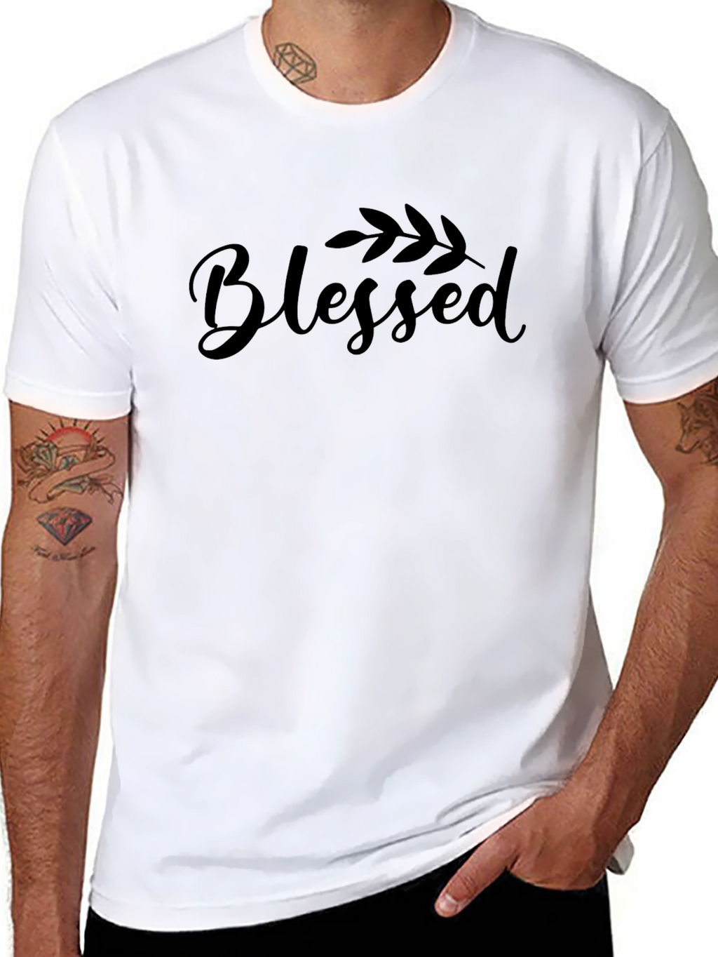 Blessed Script T-Shirt - Stylish & Comfortable