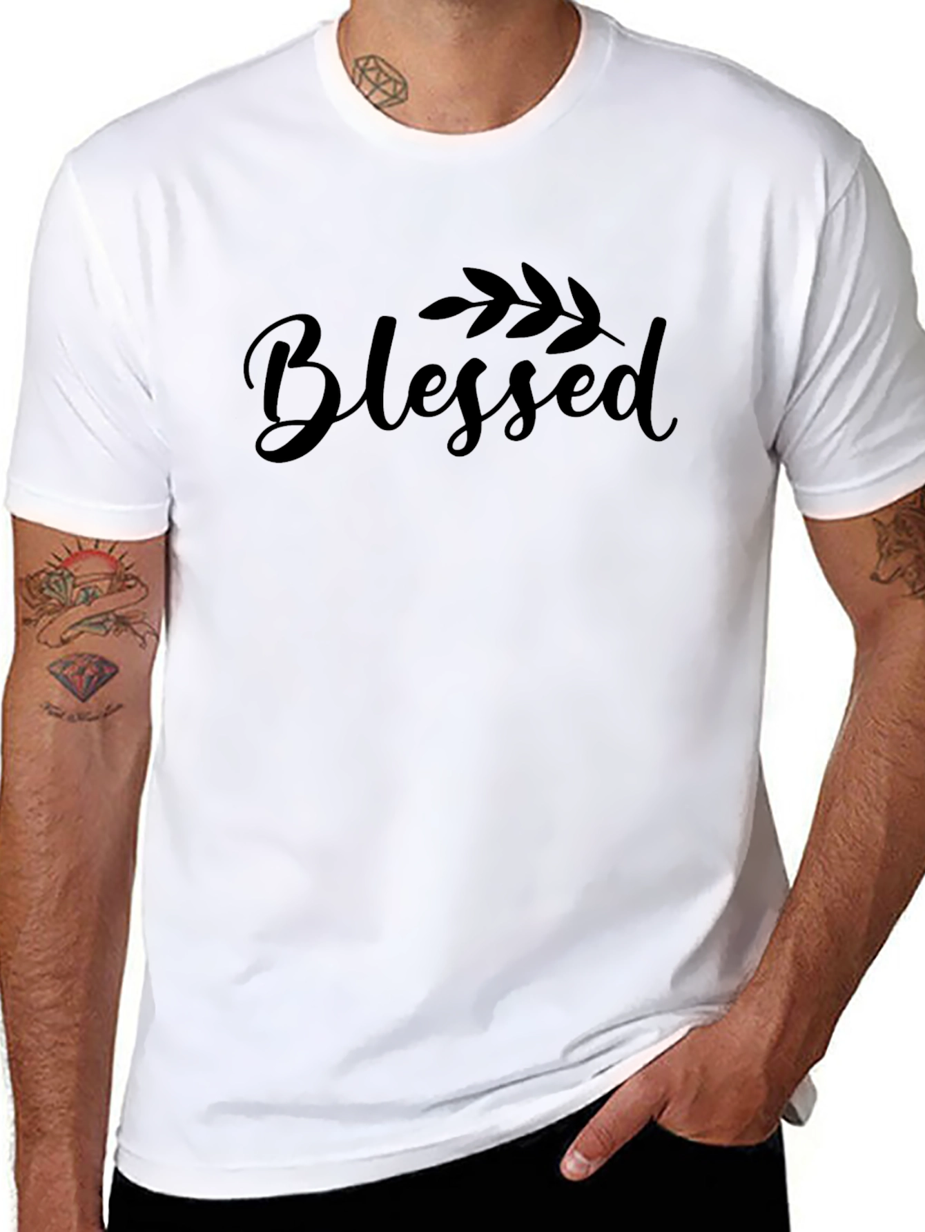 Blessed Script T-Shirt - Stylish & Comfortable