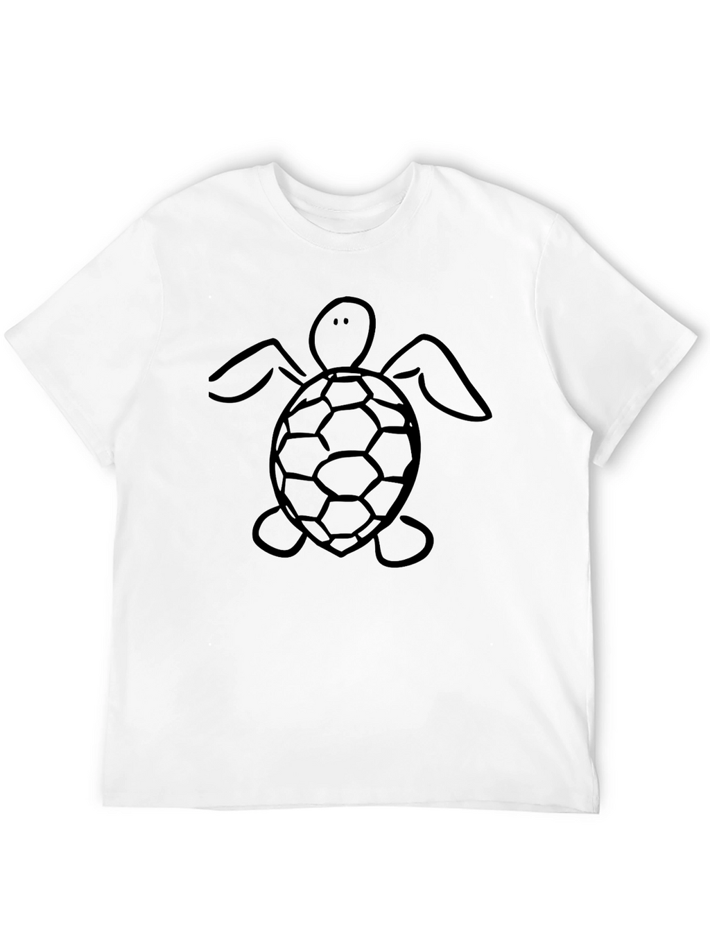 Black Turtle Graphic Tee - Casual Style