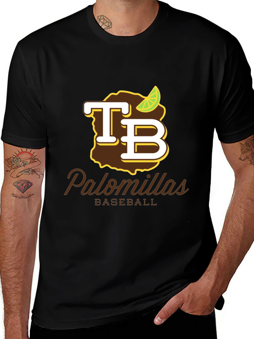Palomillas Baseball Black T-Shirt