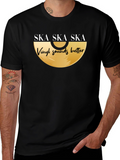 Ska Vinyl Sounds Better T-Shirt - Black Graphic Tee