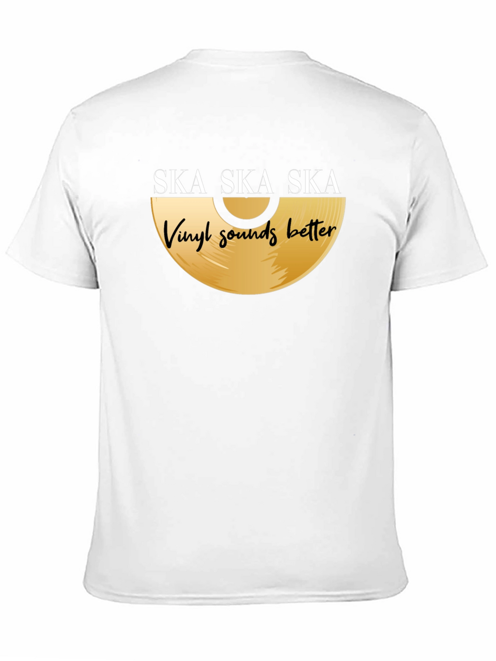 Ska Vinyl Sounds Better T-Shirt - Black Graphic Tee
