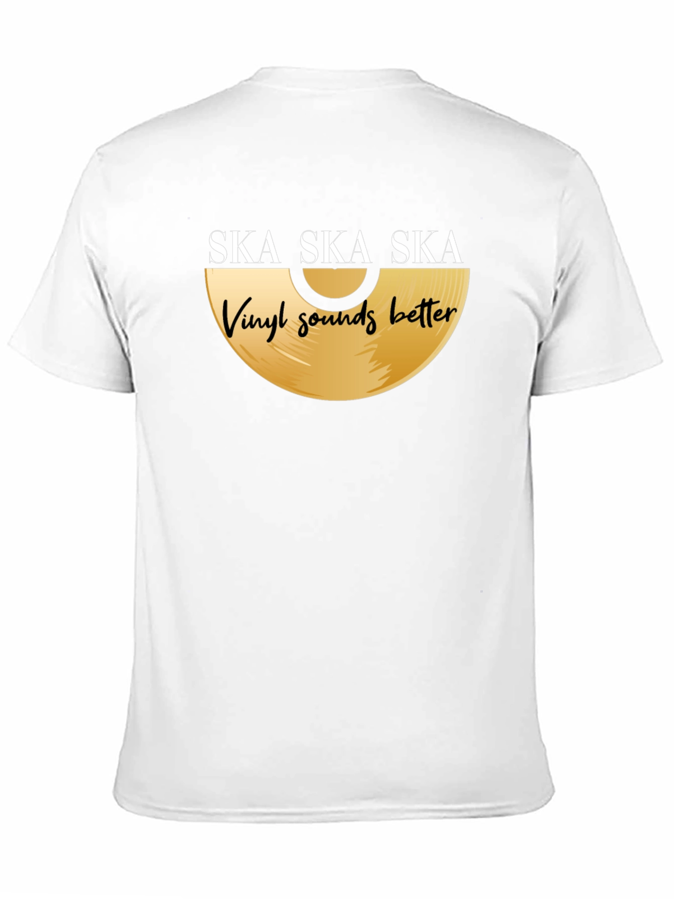Ska Vinyl Sounds Better T-Shirt - Black Graphic Tee