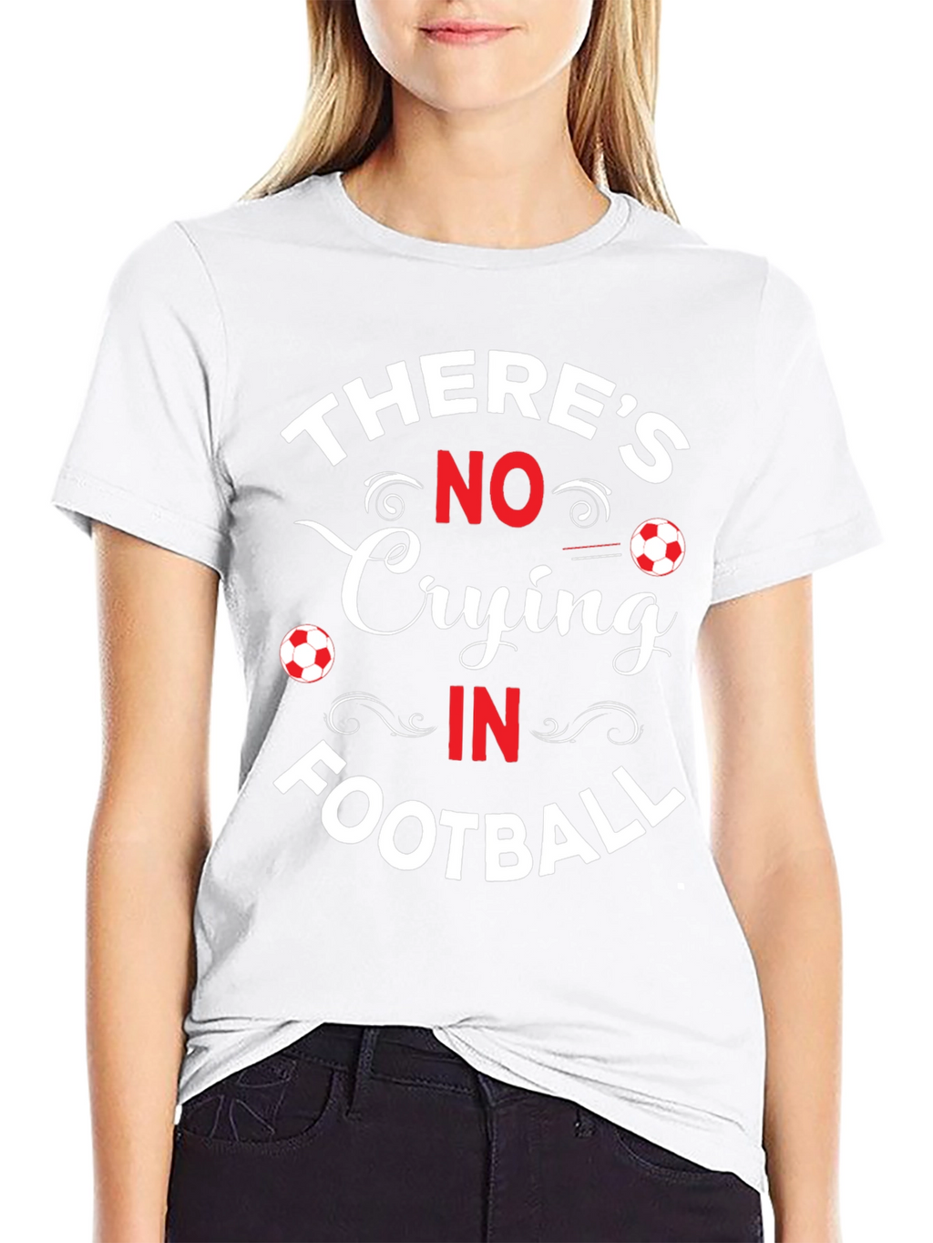 No Crying in Football Graphic T-Shirt