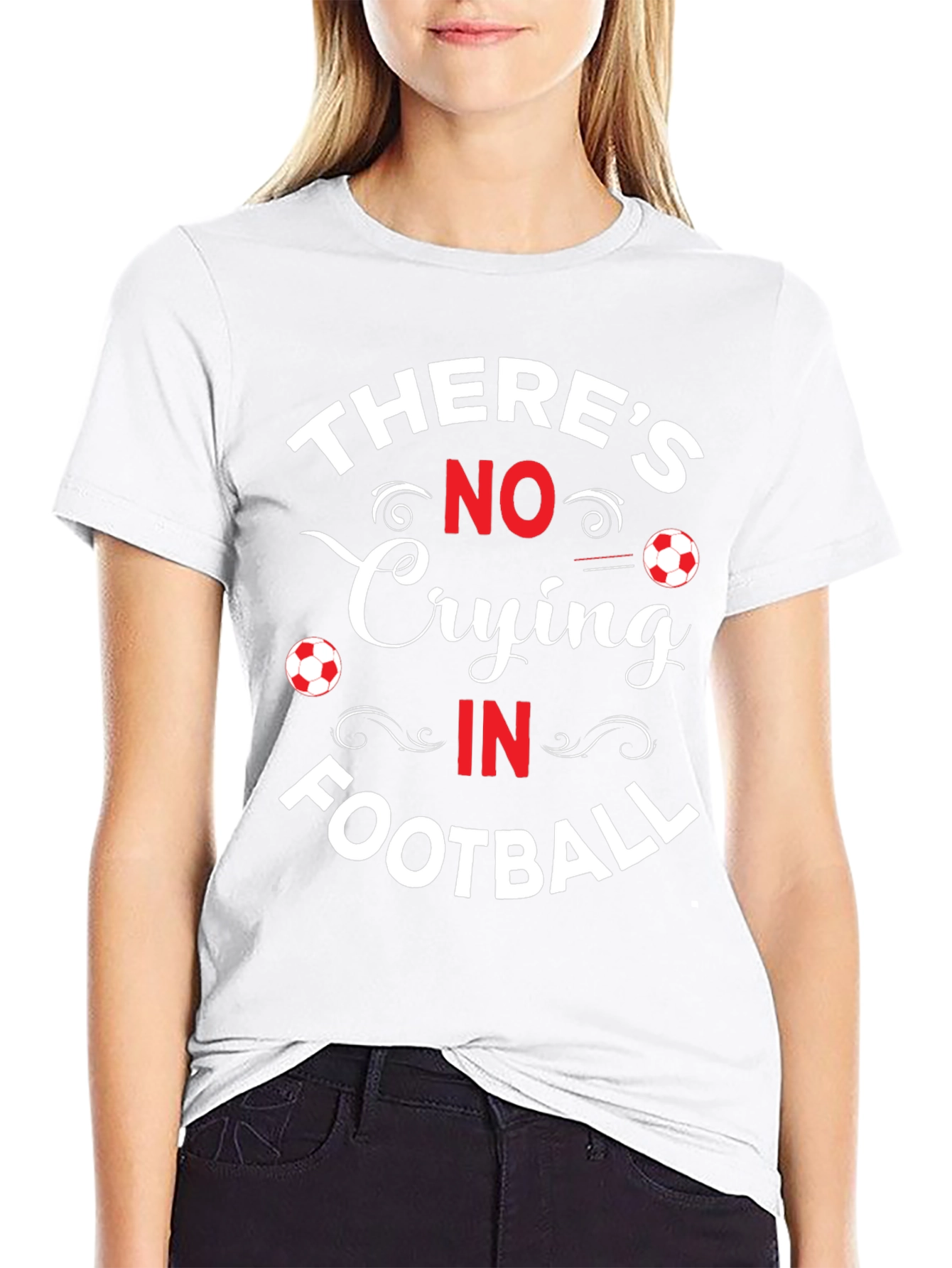 No Crying in Football Graphic T-Shirt
