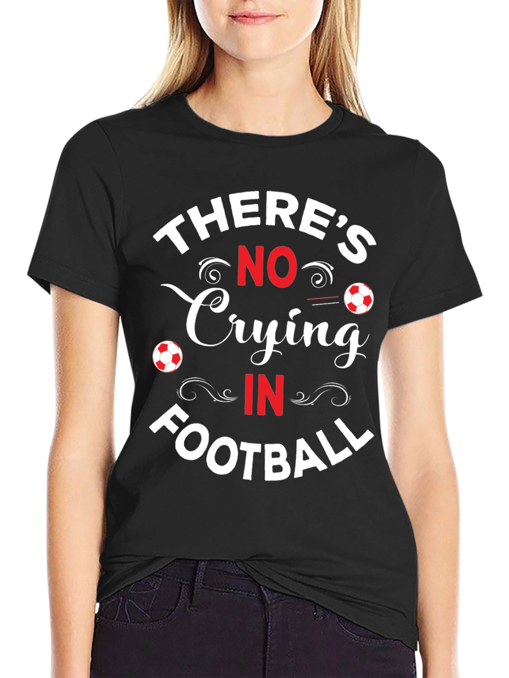 No Crying in Football Graphic T-Shirt