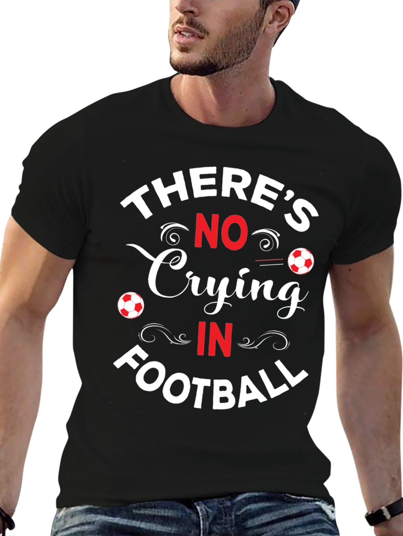 No Crying in Football Graphic T-Shirt