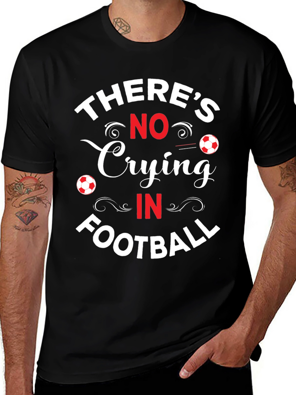 No Crying in Football Graphic T-Shirt