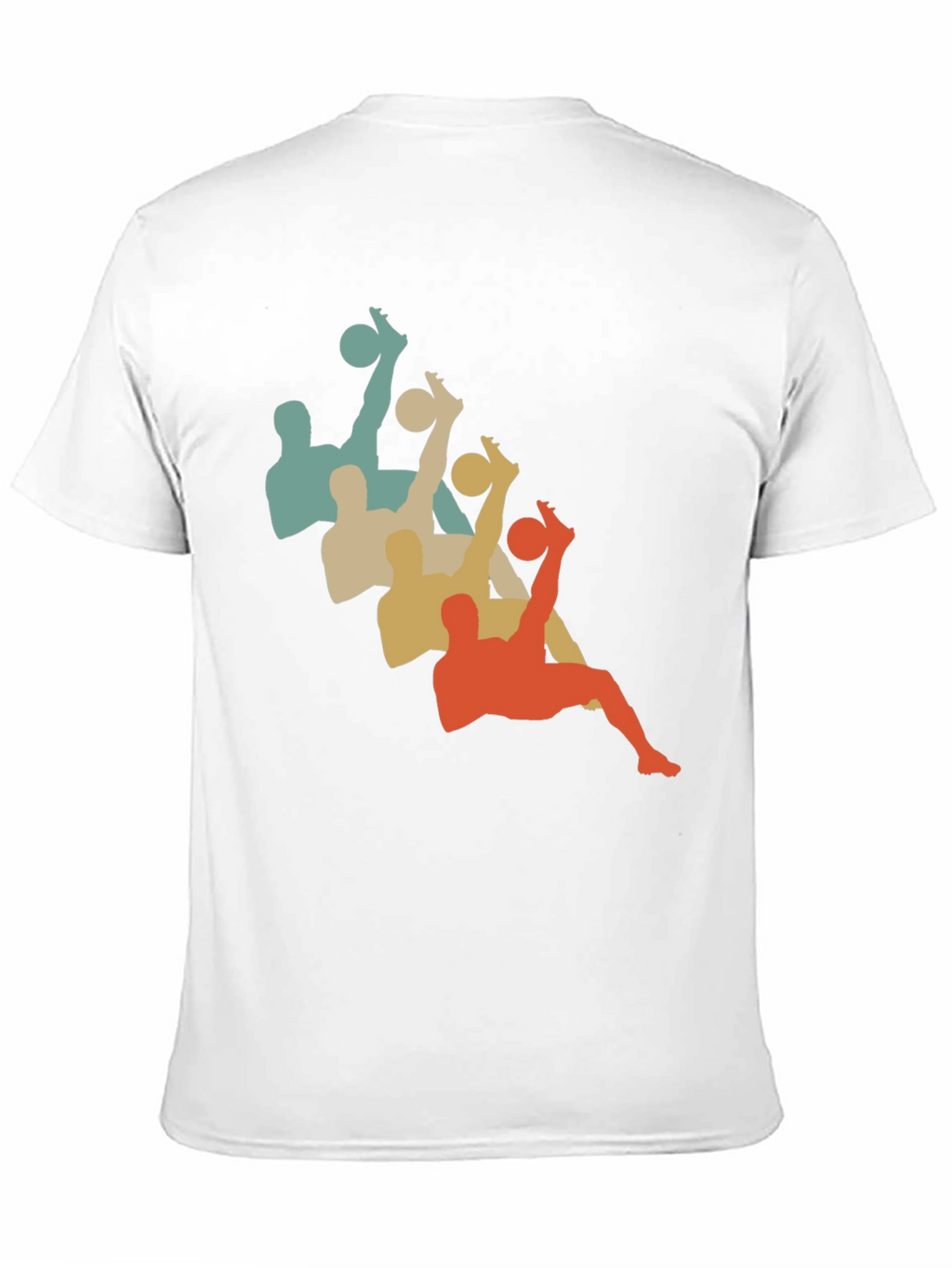 Retro Soccer Silhouette Black T-Shirt