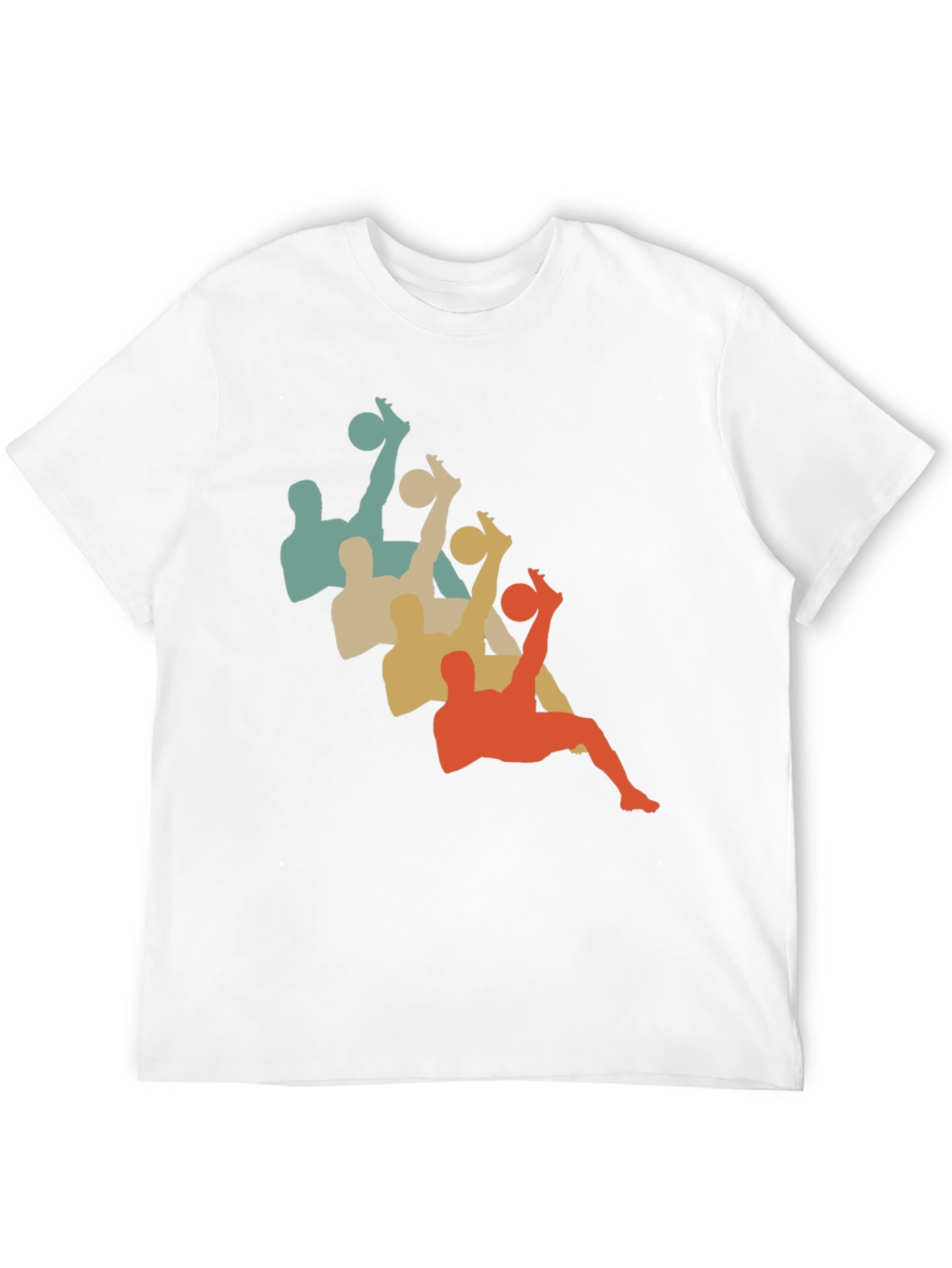 Retro Soccer Silhouette Black T-Shirt