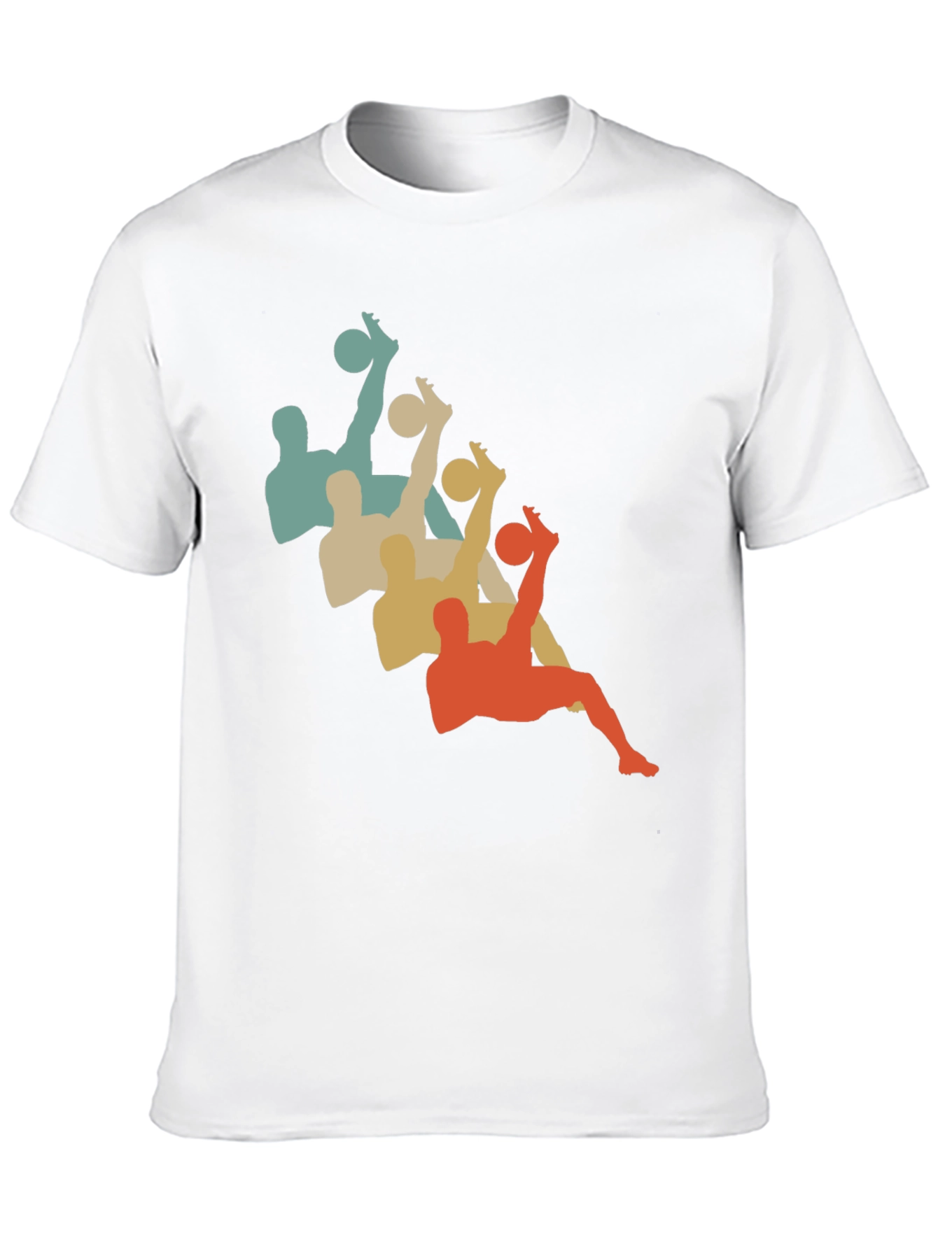 Retro Soccer Silhouette Black T-Shirt