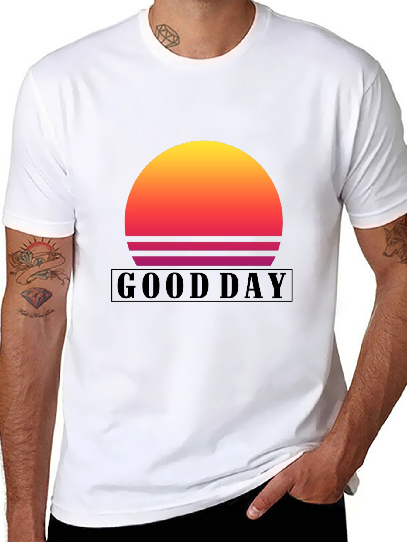 Good Day Sunset Graphic T-Shirt - Stylish Casual Wear