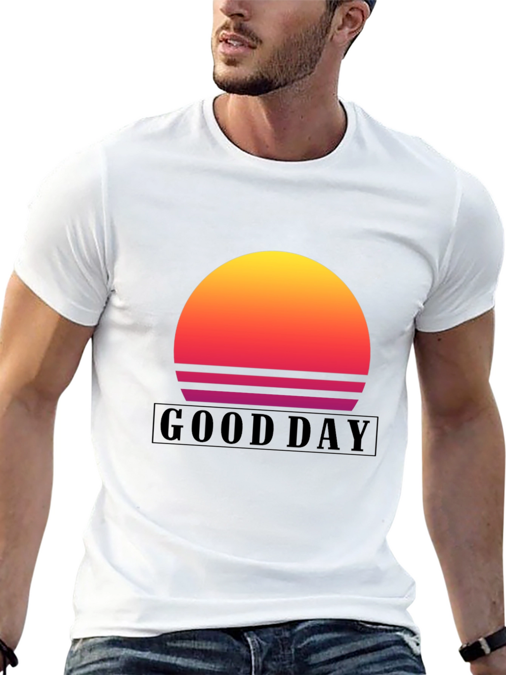 Good Day Sunset Graphic T-Shirt - Stylish Casual Wear