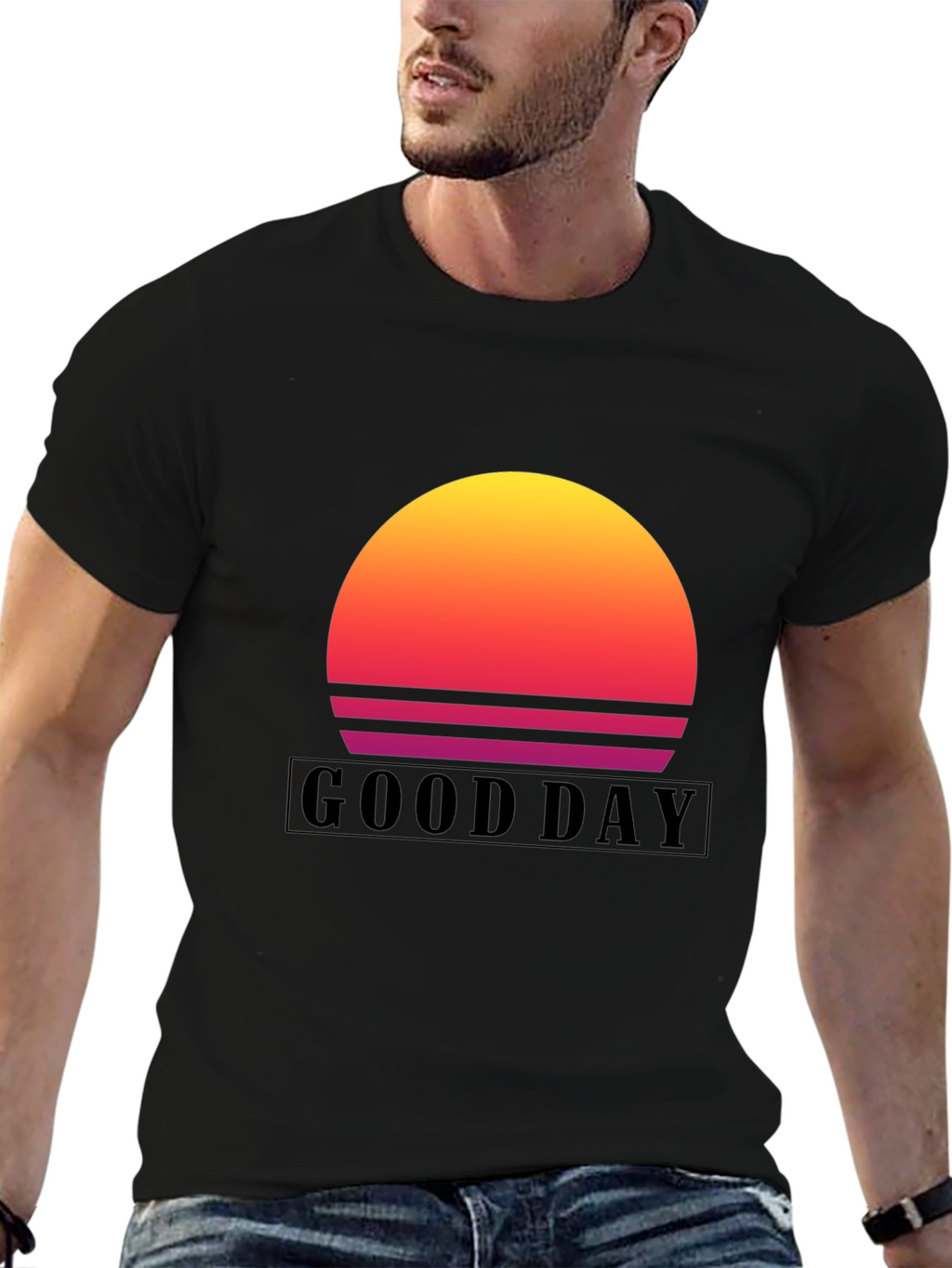 Good Day Sunset Graphic T-Shirt - Stylish Casual Wear