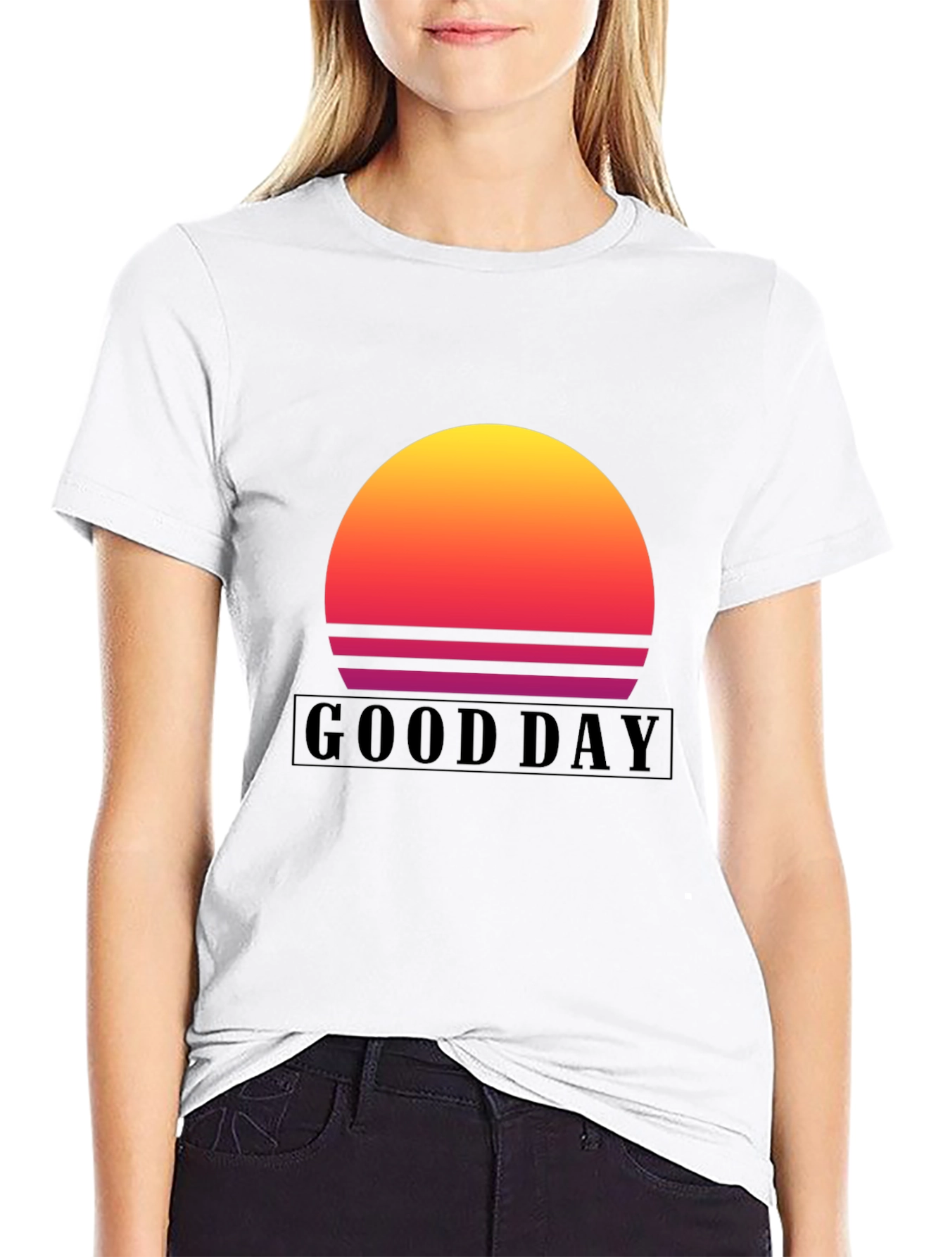 Good Day Sunset Graphic T-Shirt - Stylish Casual Wear