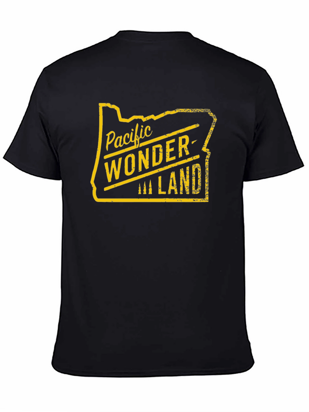 Pacific Wonderland Oregon State Outline T-Shirt