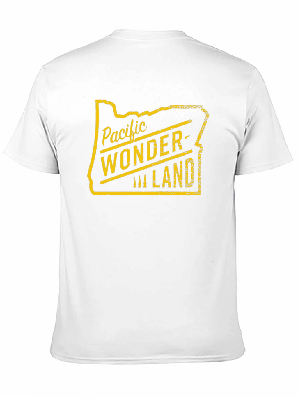 Pacific Wonderland Oregon State Outline T-Shirt