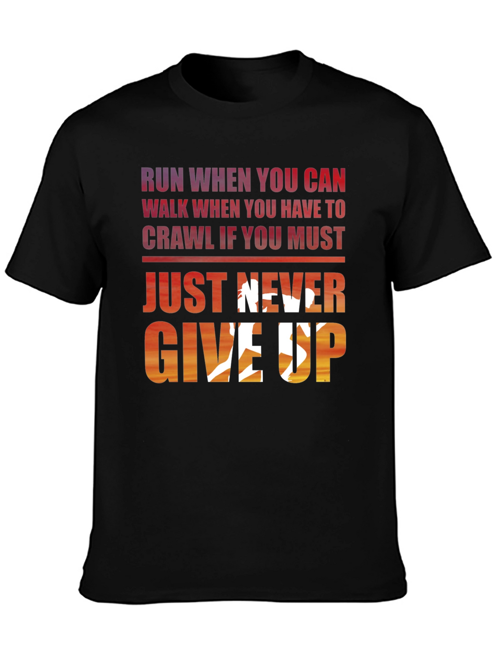 Never Give Up Graphic Tee