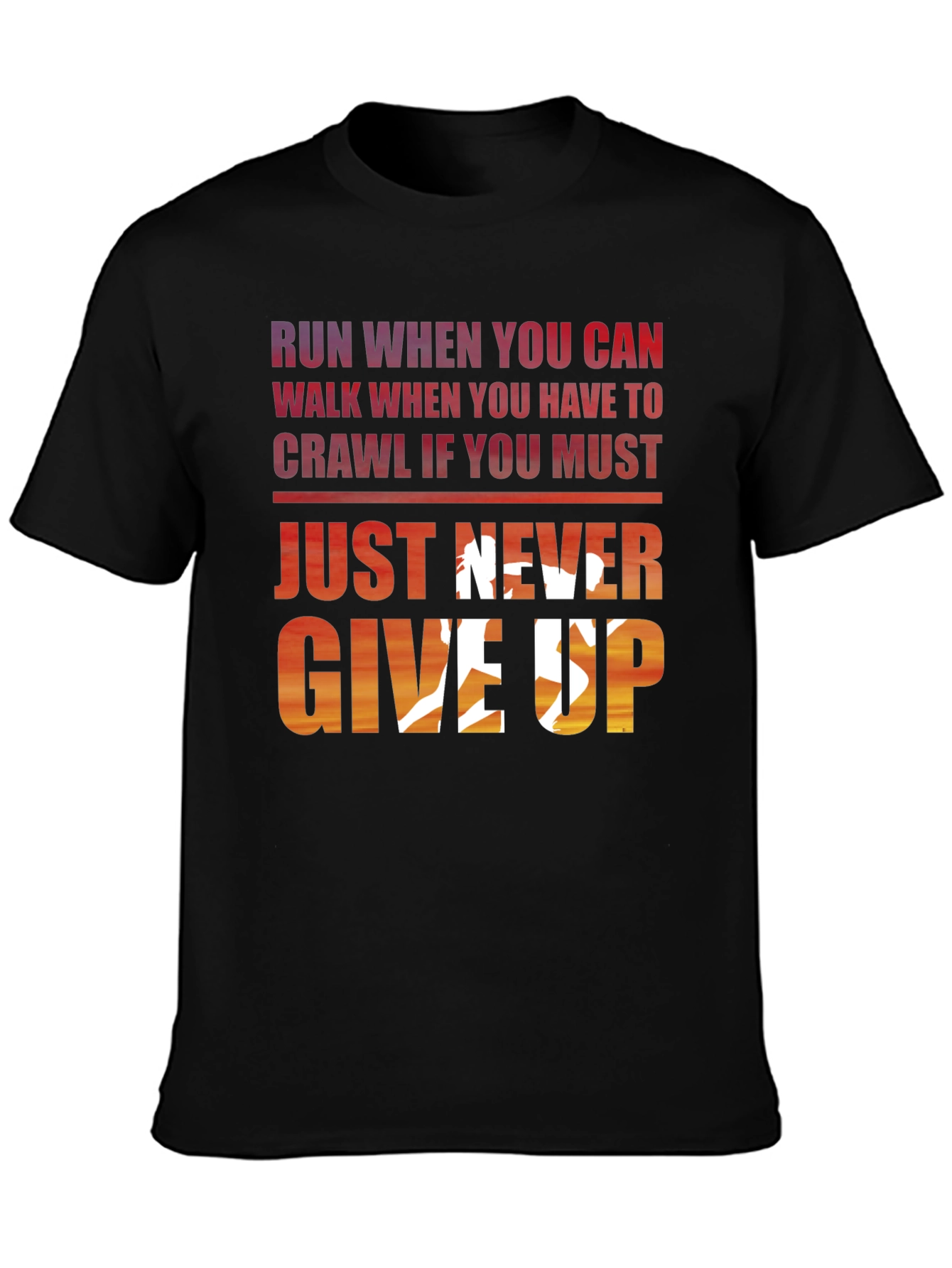 Never Give Up Graphic Tee