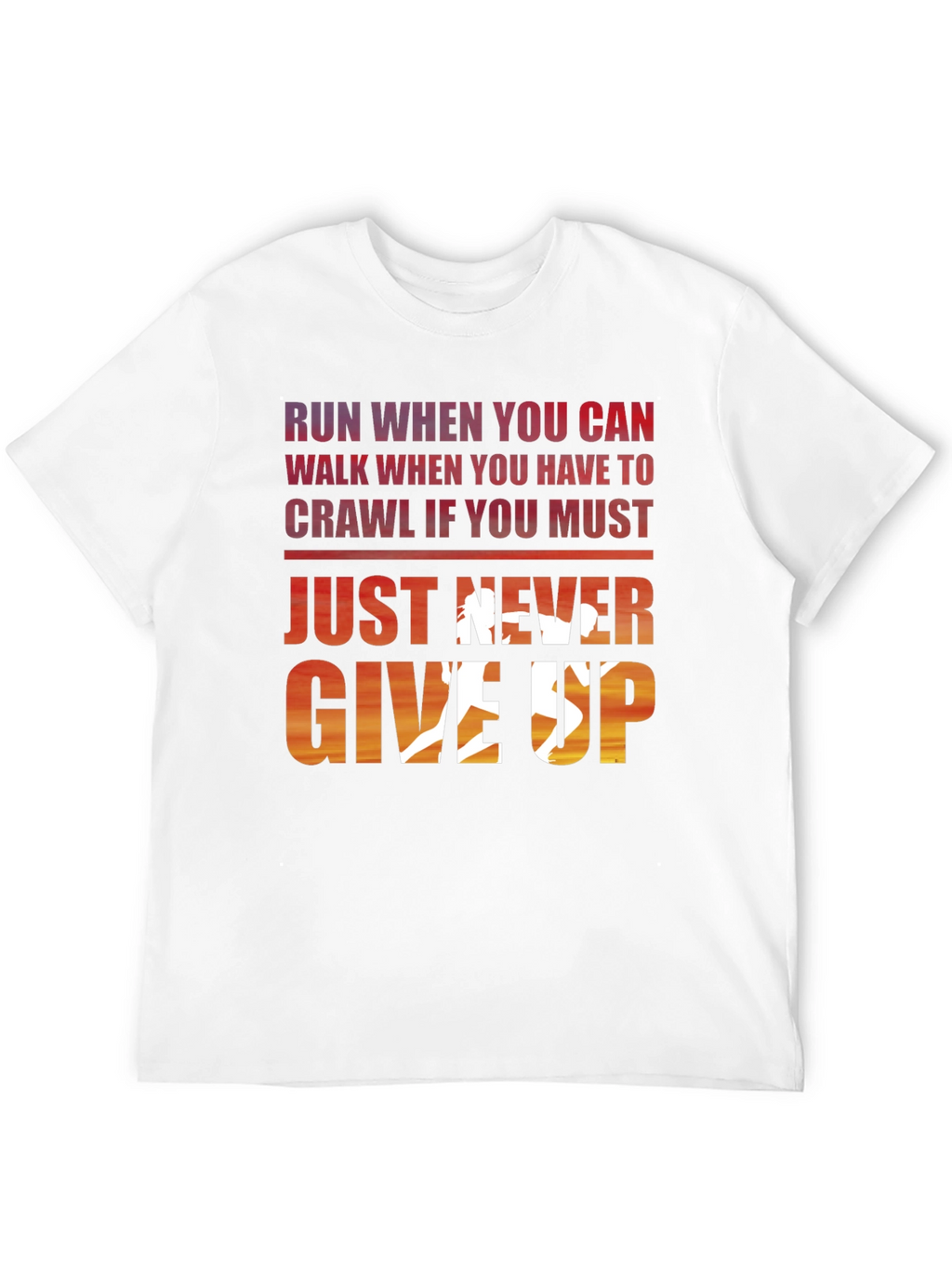 Never Give Up Graphic Tee