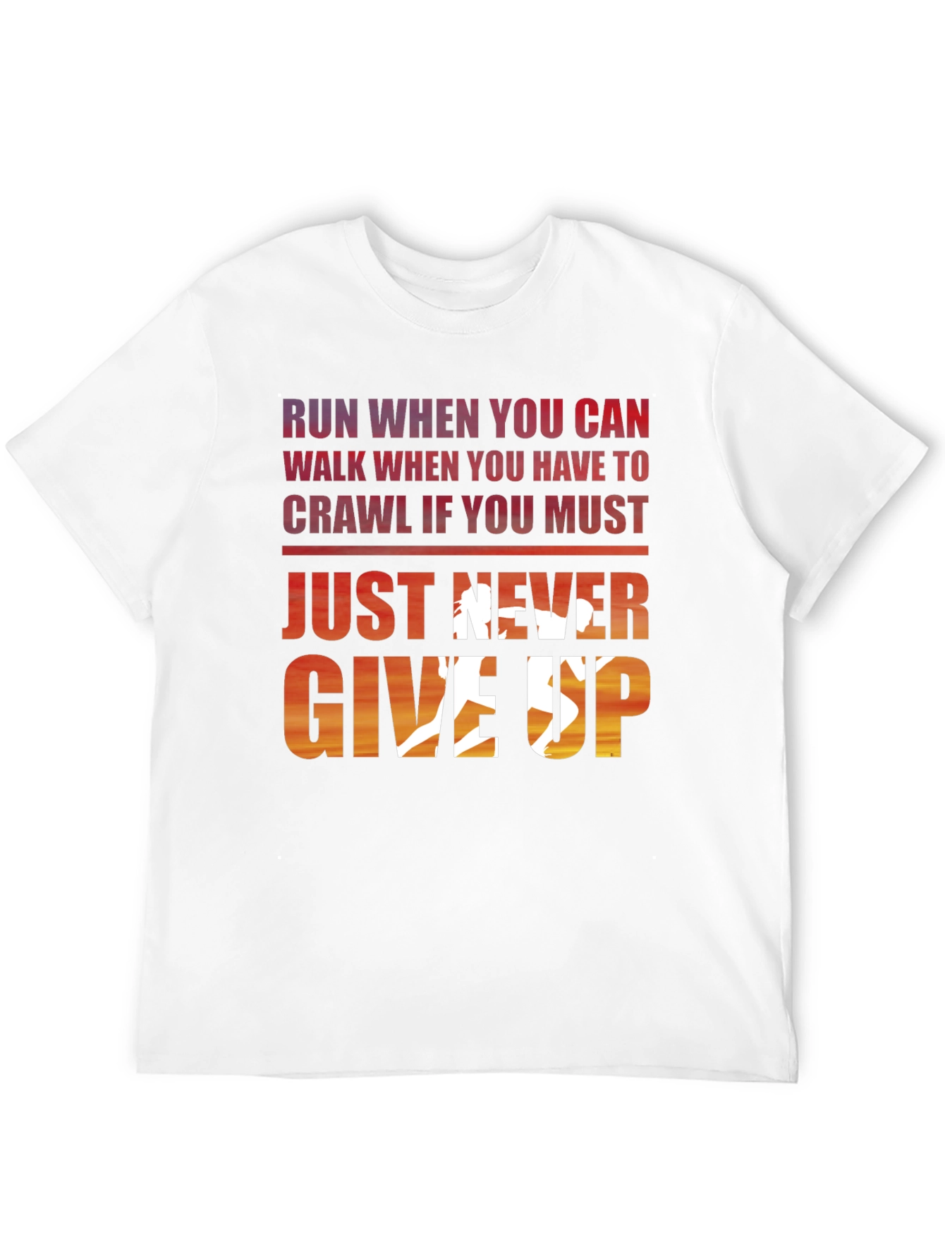 Never Give Up Graphic Tee