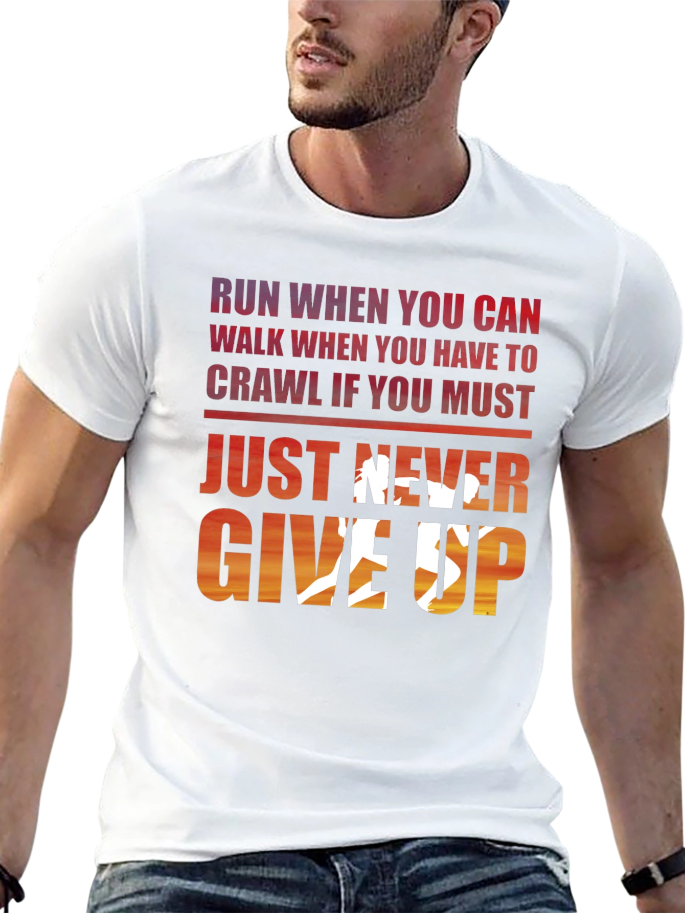 Never Give Up Graphic Tee