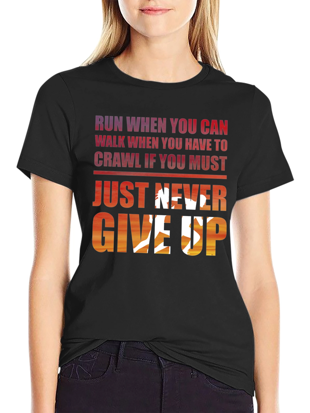 Never Give Up Graphic Tee