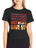 Never Give Up Graphic Tee