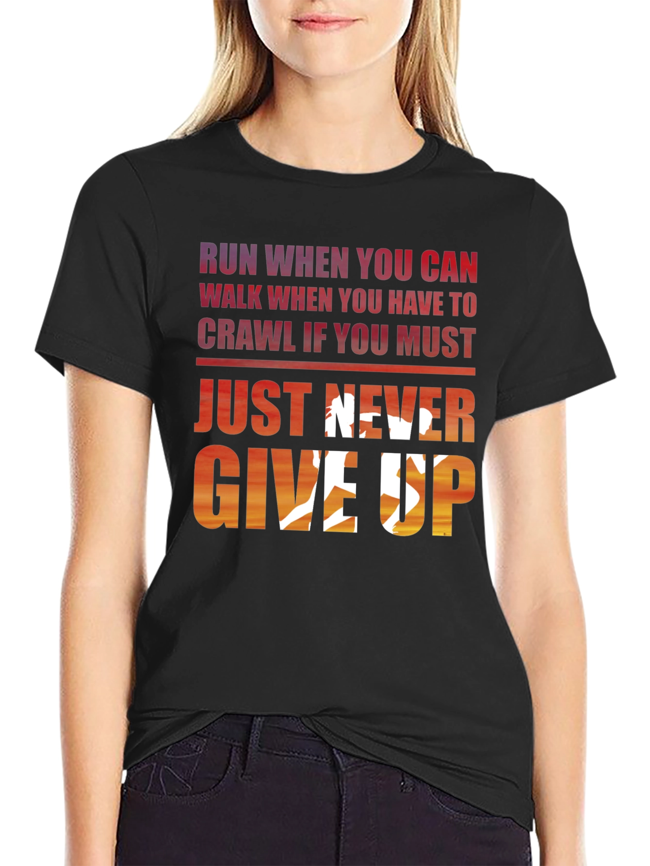 Never Give Up Graphic Tee