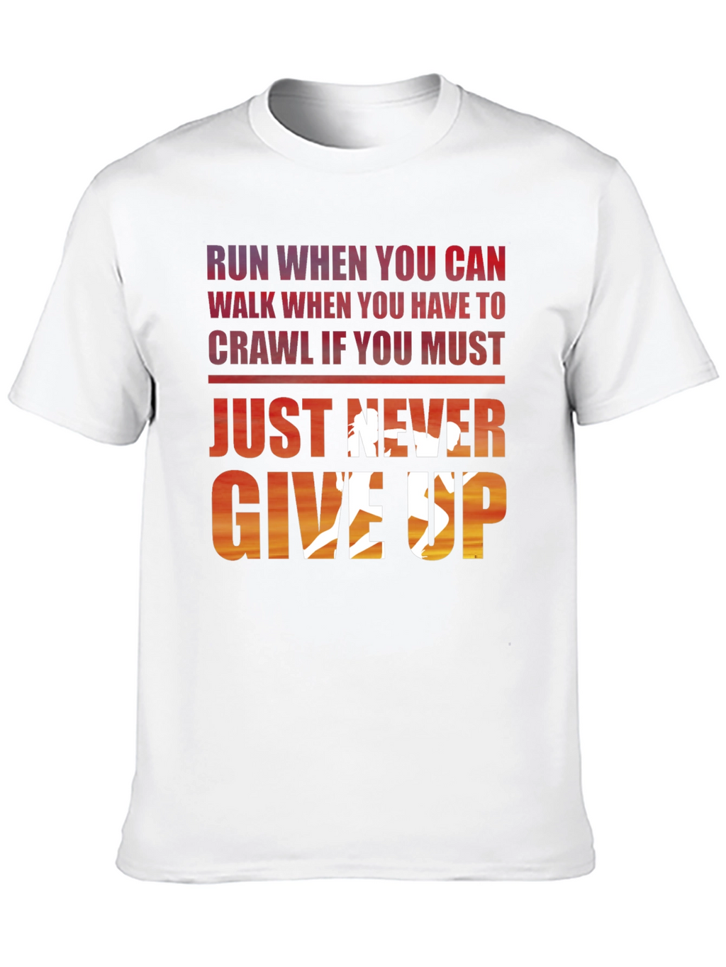 Never Give Up Graphic Tee