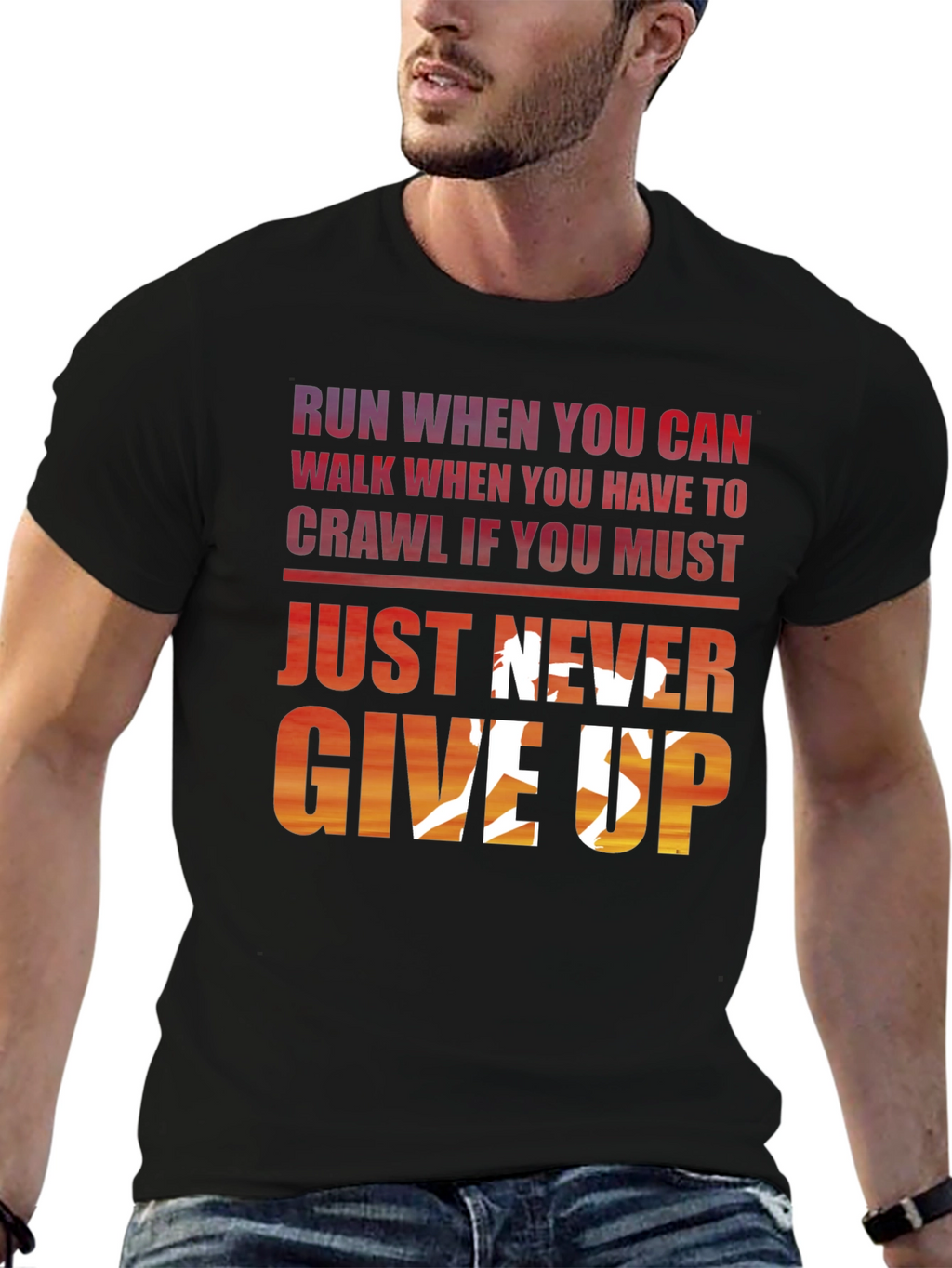 Never Give Up Graphic Tee