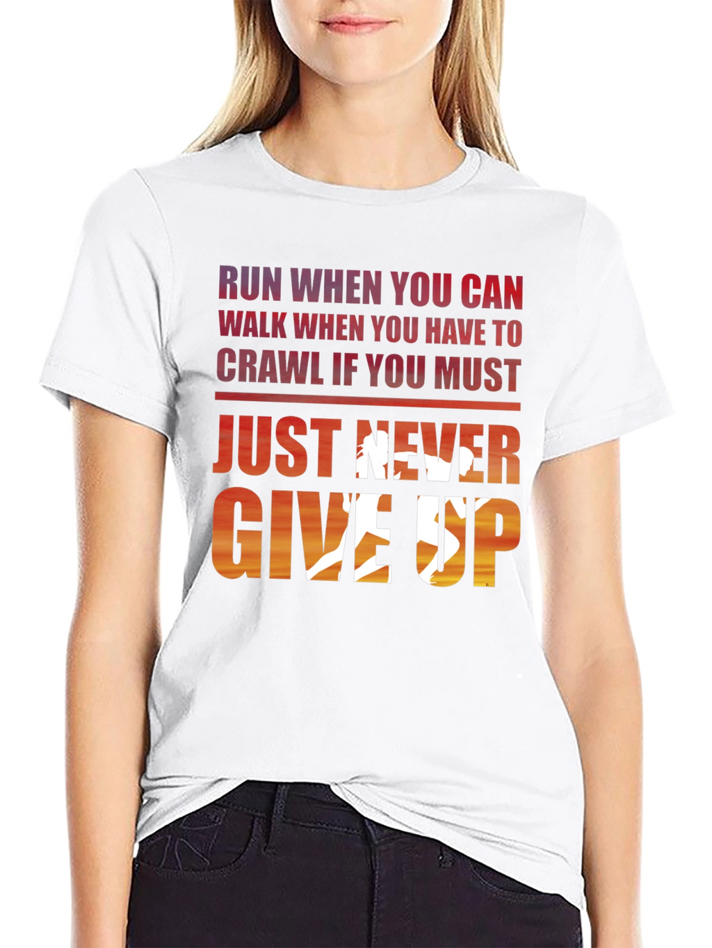 Never Give Up Graphic Tee