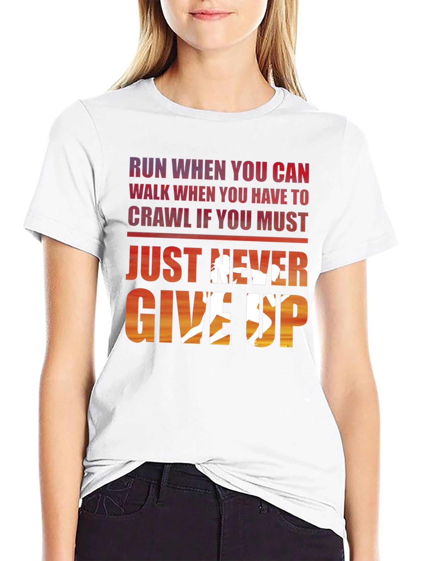 Never Give Up Graphic Tee