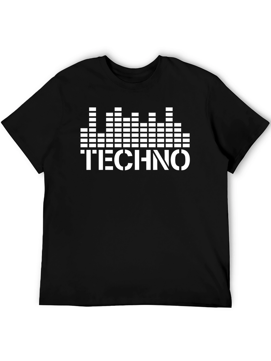 Techno Music Graphic Black T-Shirt
