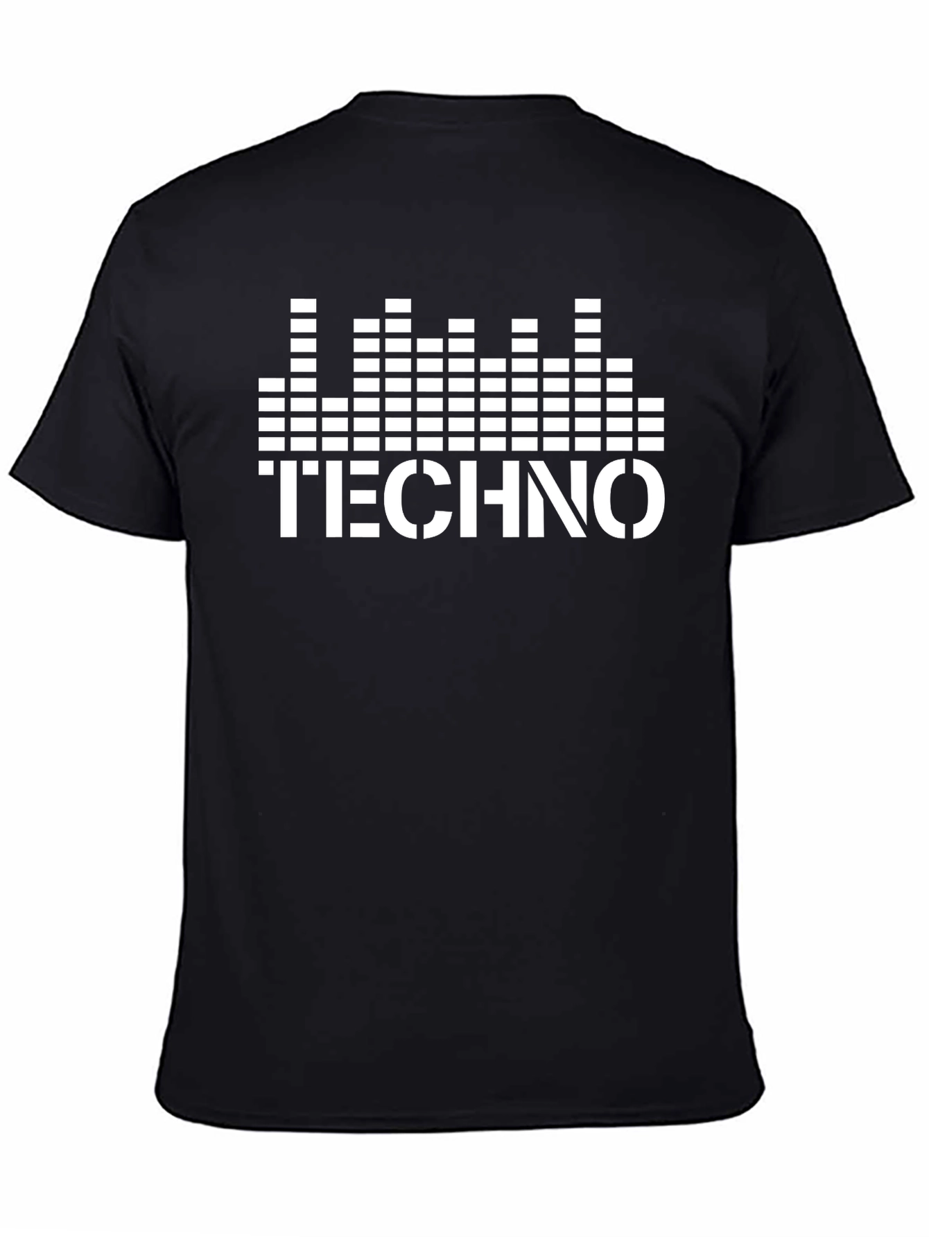 Techno Music Graphic Black T-Shirt