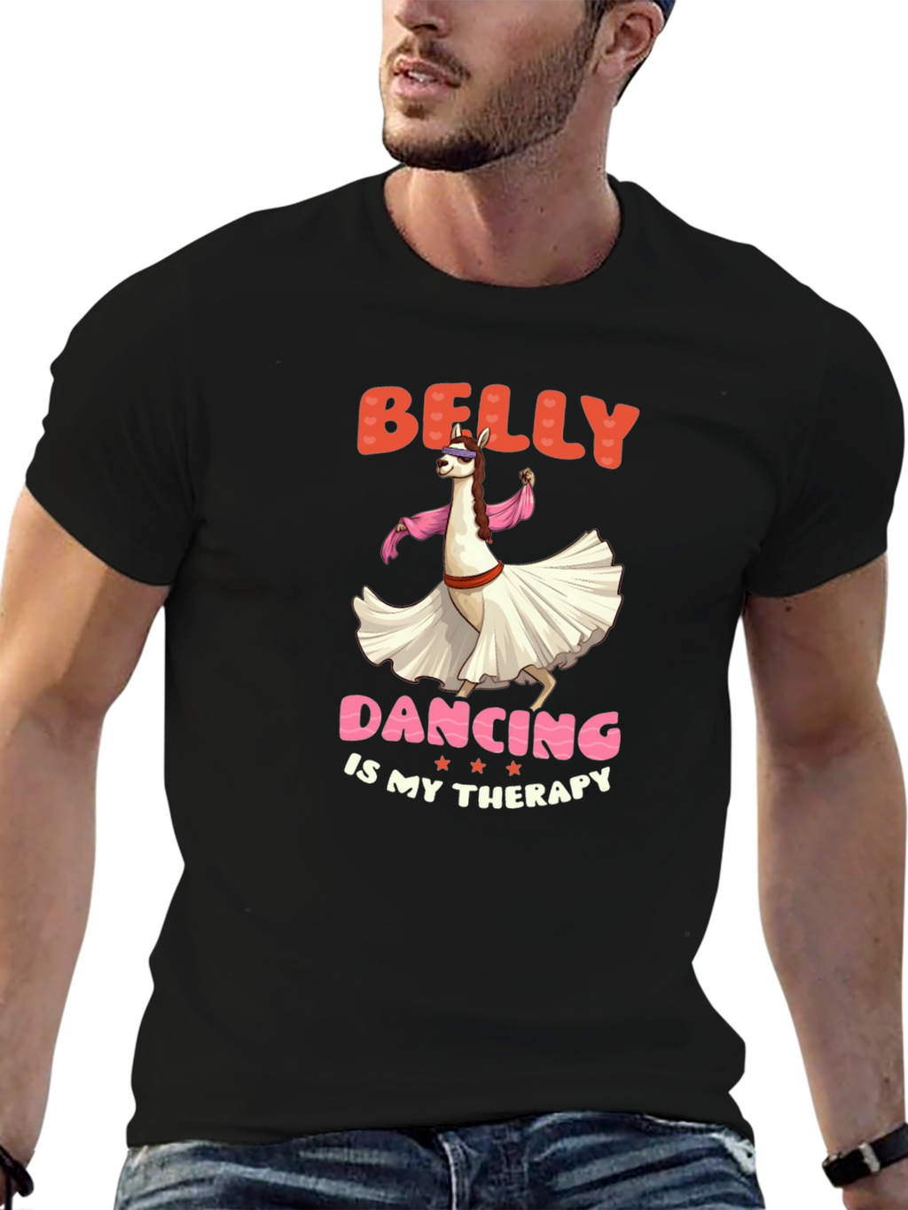 Belly Dancing Llama T-Shirt - Therapy Tee