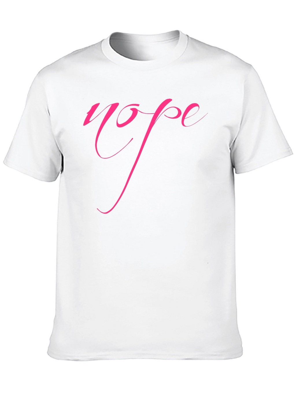 Nope Graphic Tee - Trendy Slogan Shirt