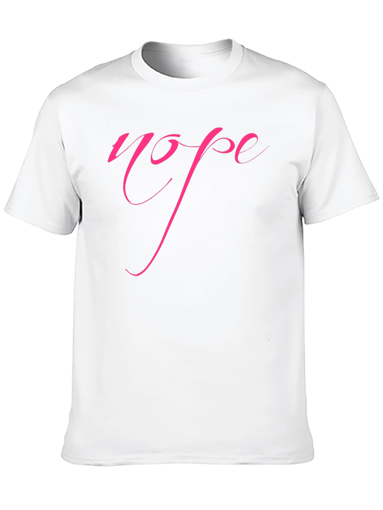 Nope Graphic Tee - Trendy Slogan Shirt