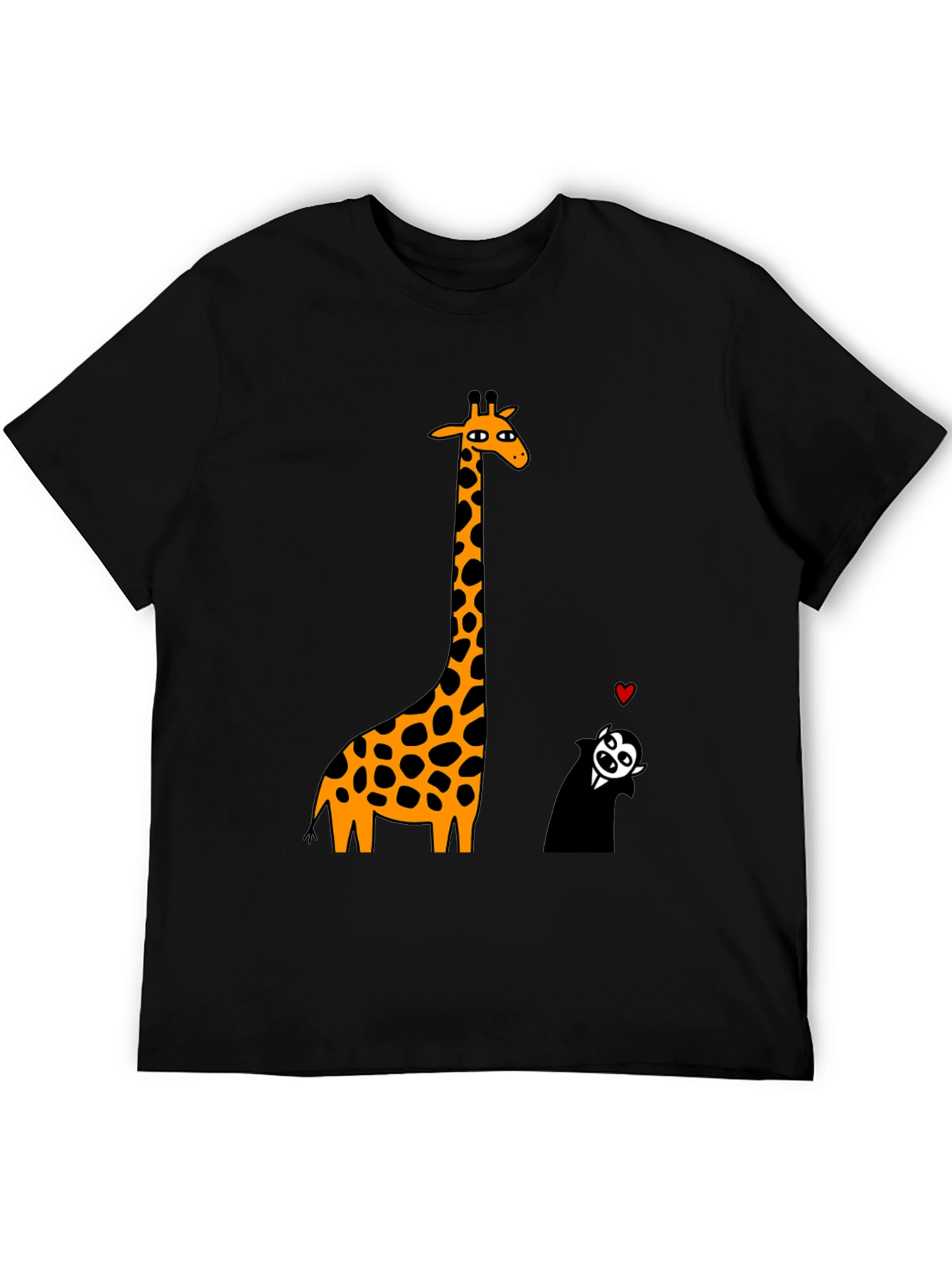 Giraffe & Vampire Graphic Tee - Black