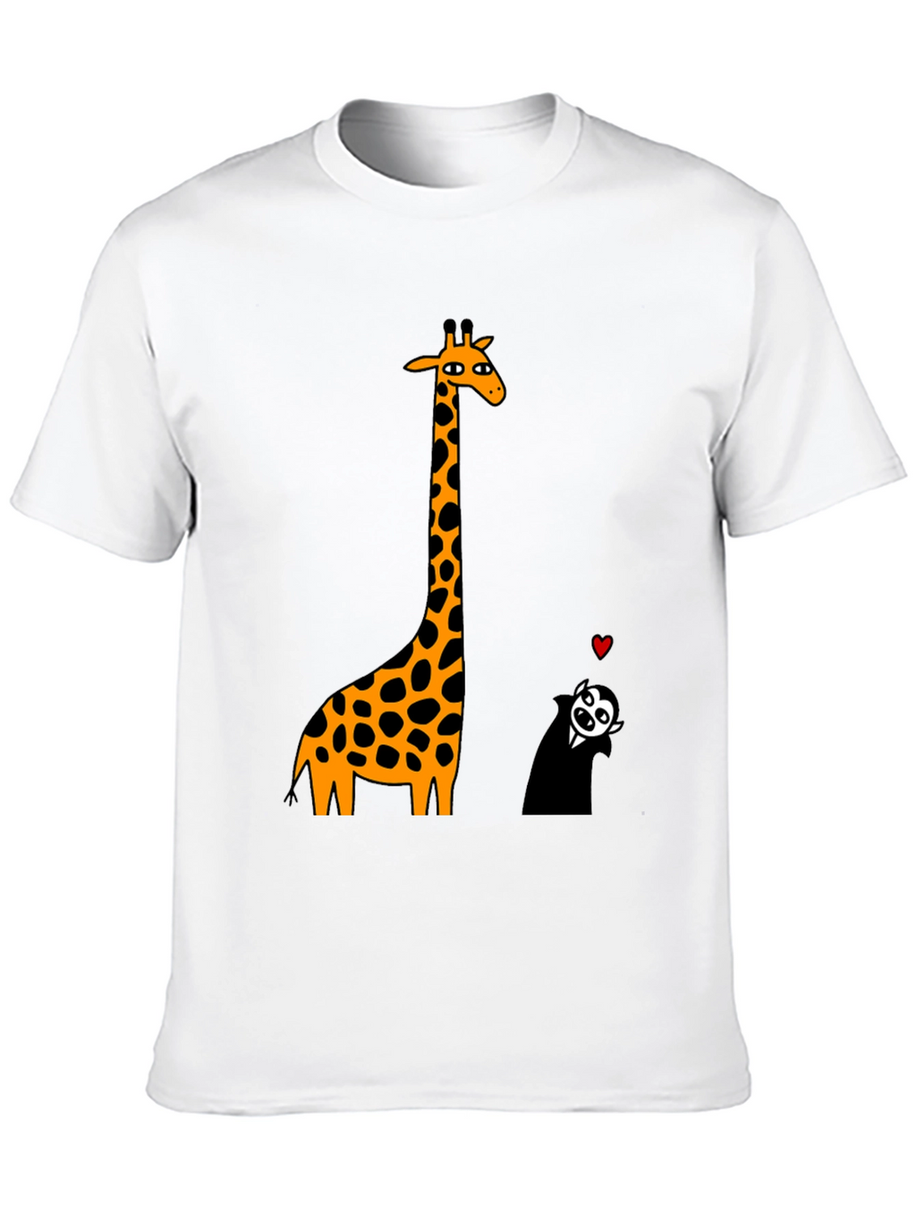 Giraffe & Vampire Graphic Tee - Black