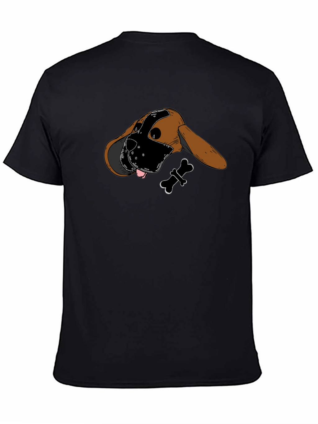 Dog in Mask Graphic T-Shirt