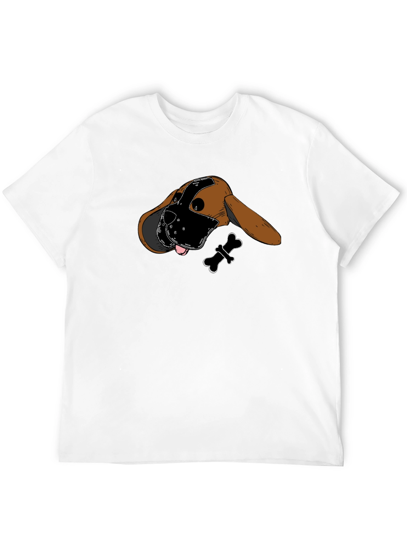 Dog in Mask Graphic T-Shirt