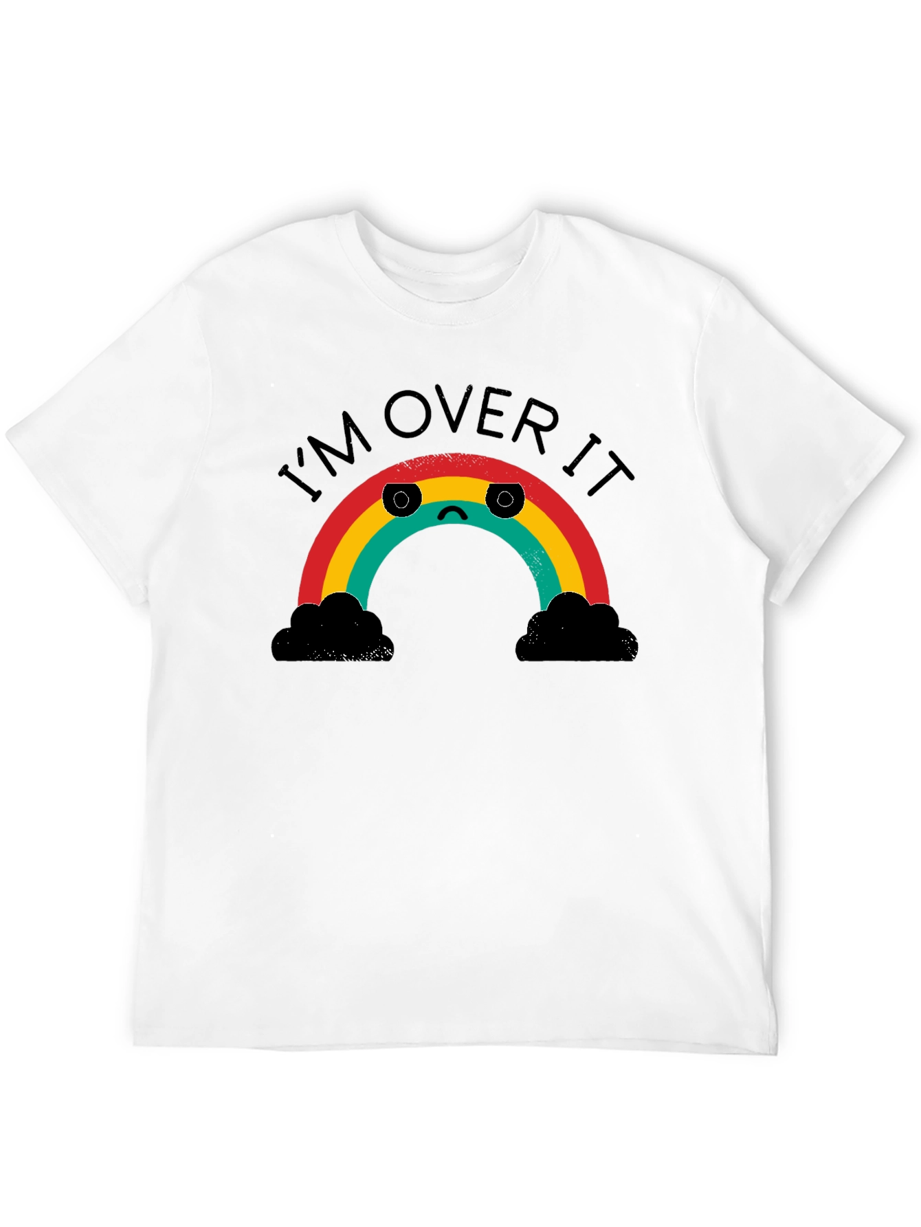 Im Over It Rainbow Graphic Tee