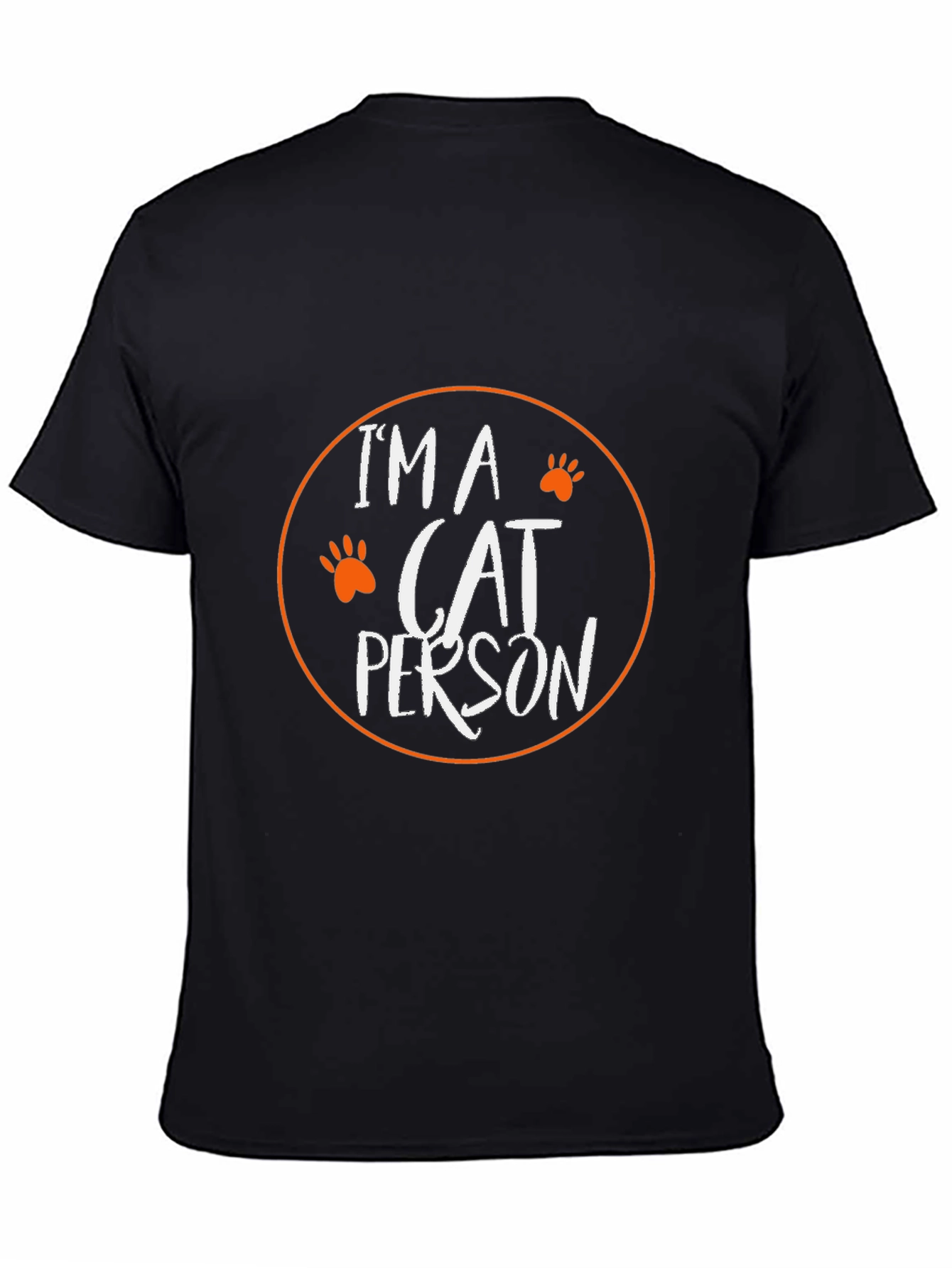 Im A Cat Person T-Shirt - Black Short Sleeve