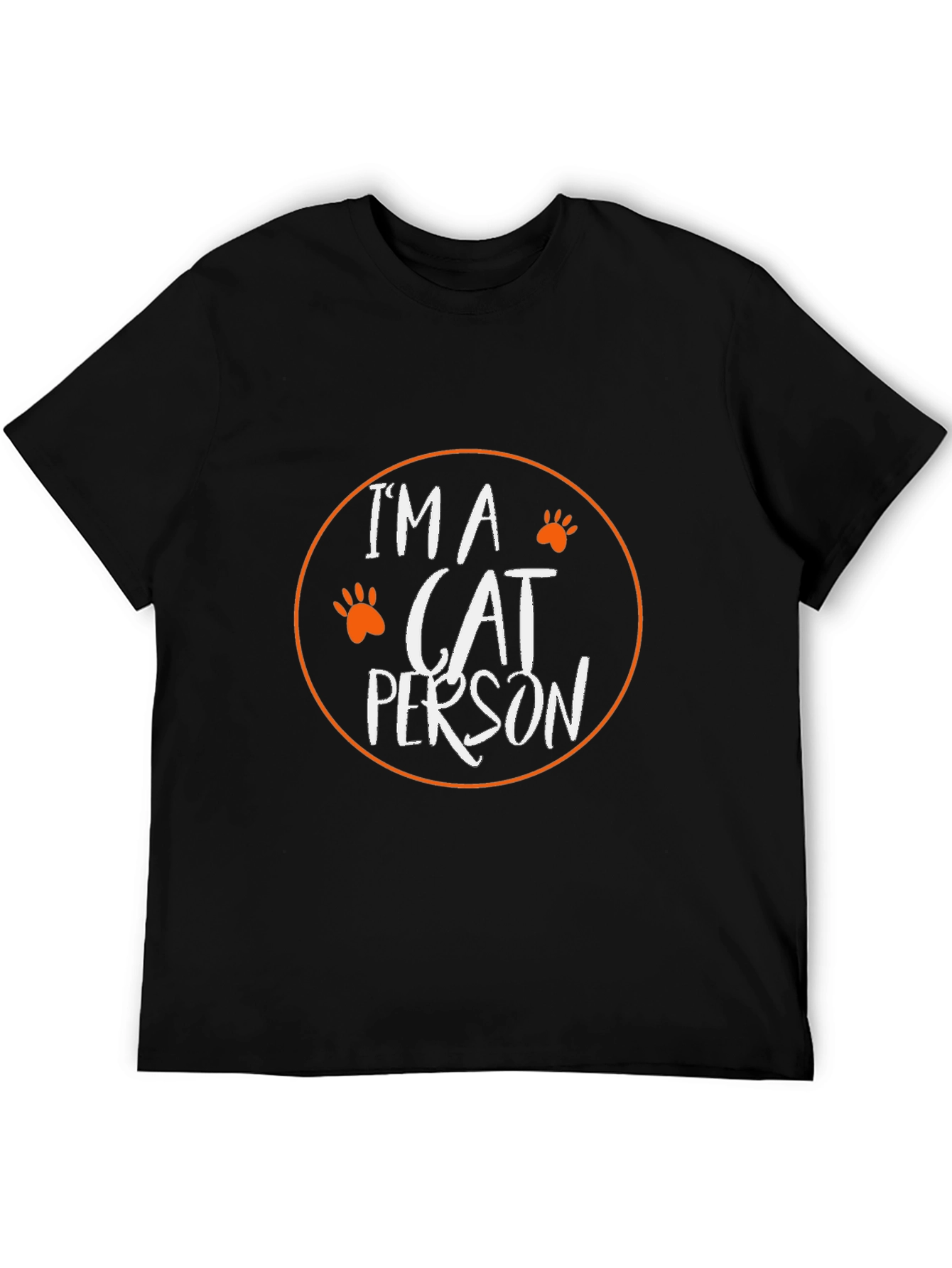 Im A Cat Person T-Shirt - Black Short Sleeve