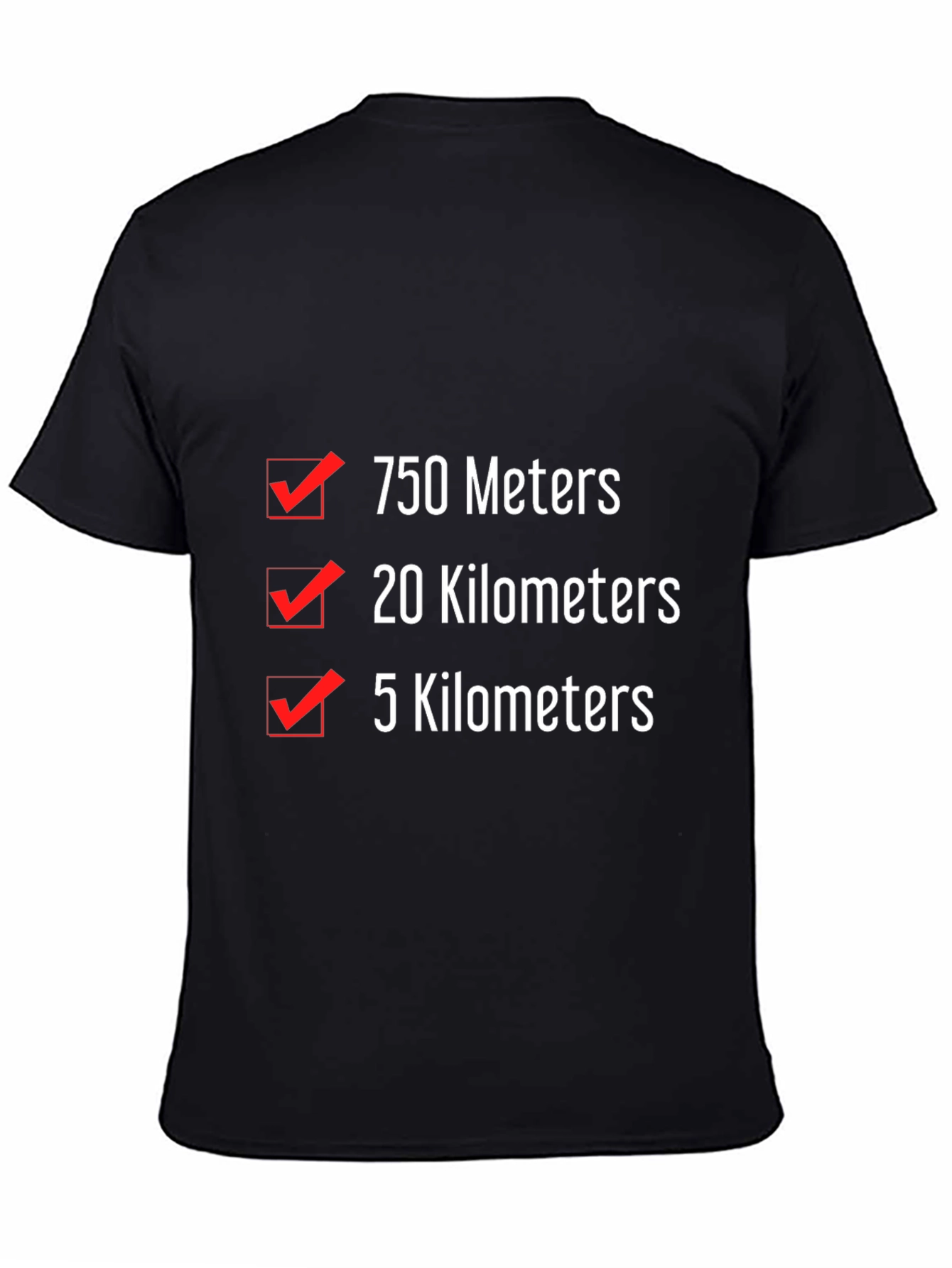 Triathlon Checklist T-Shirt - Swim Bike Run Tee